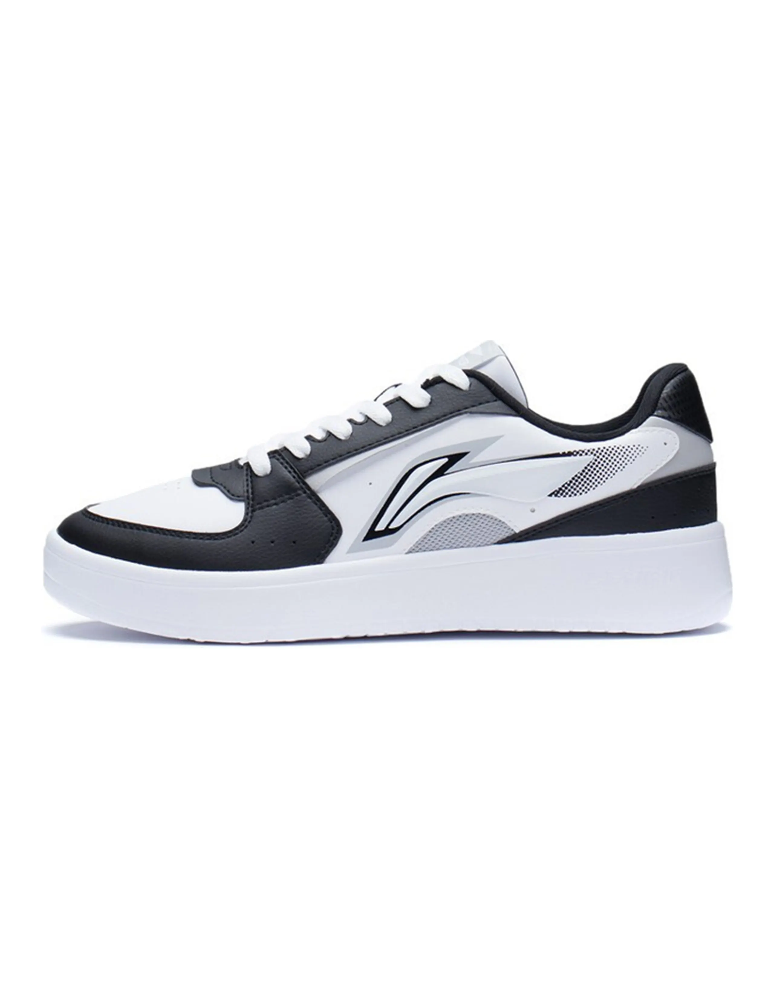 LiNing Galaxy Anti-Slip And Wear-Resistant Lightweight Low-Top Skateboard Shoes Men's White Black