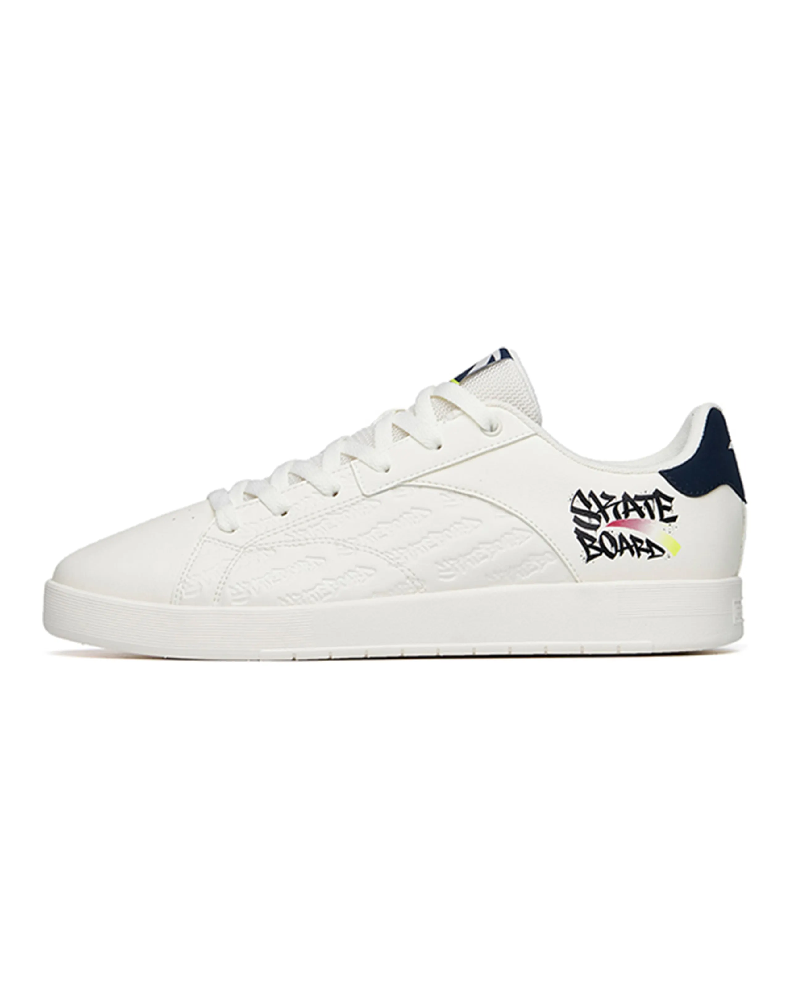 Anta Casual Wear-Resistant Low-Top Skate Shoes Men's Black/White