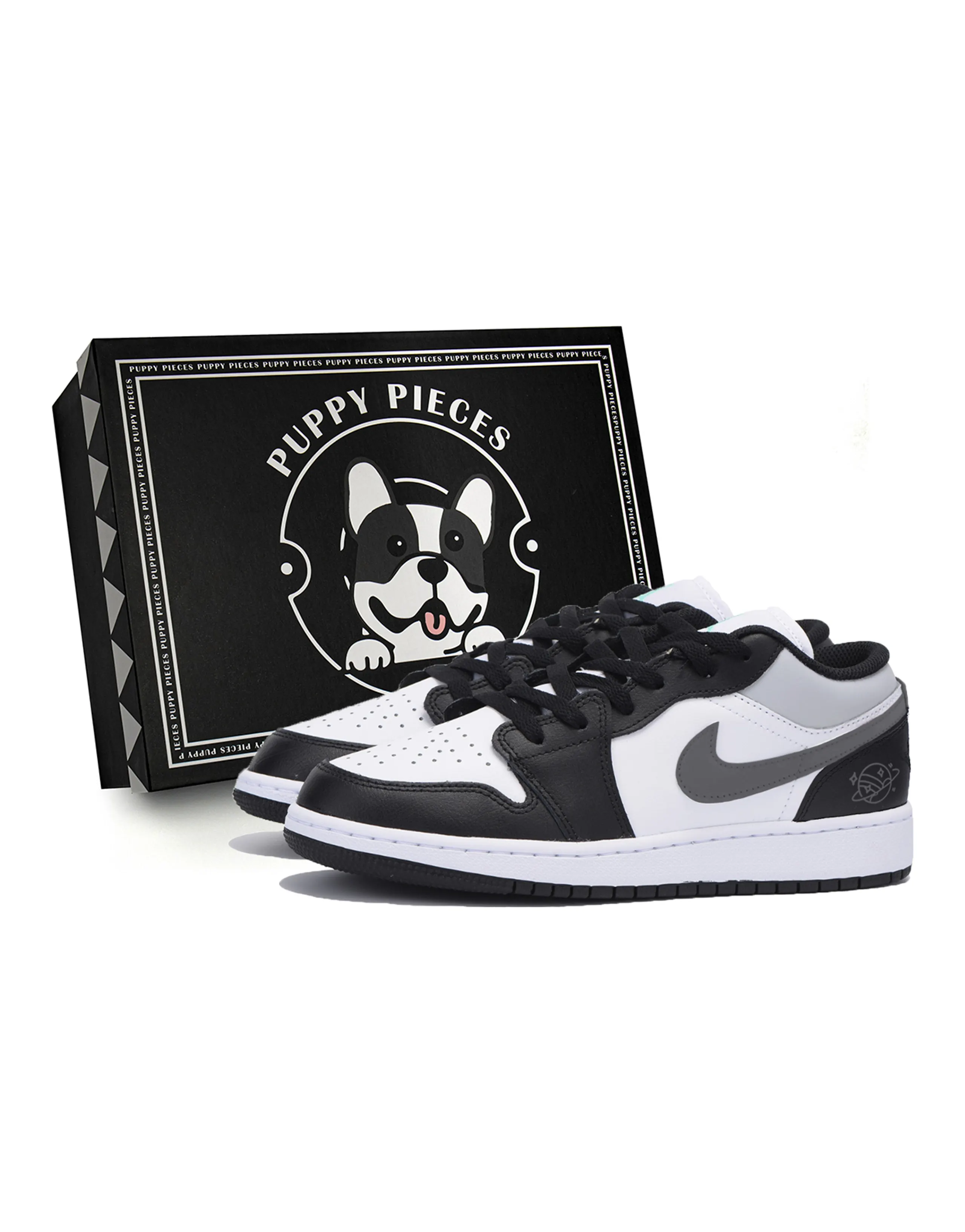 JORDAN Air JORDAN 1 Vintage Basketball Shoes Men Low-Top Black Dark Gray