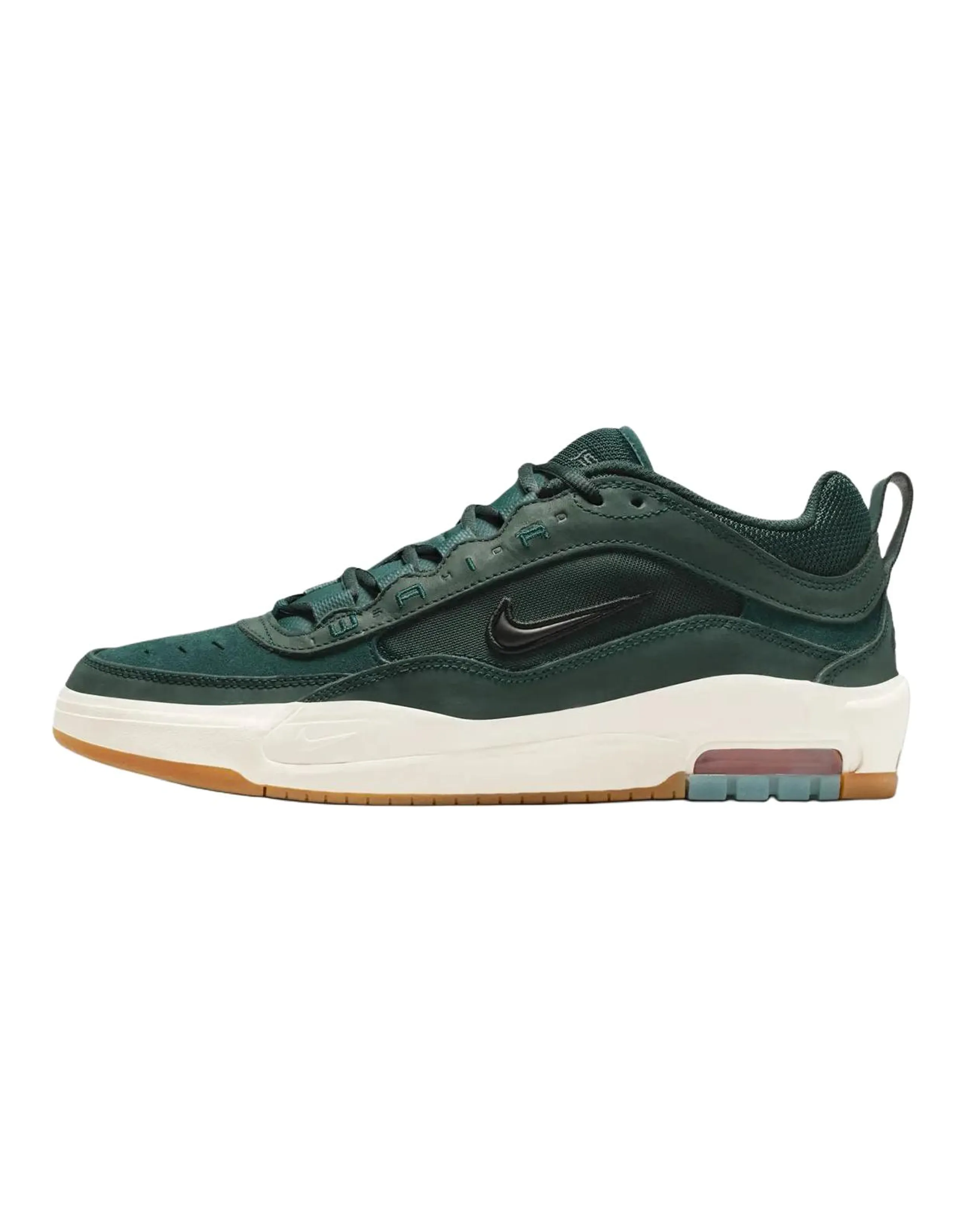 Nike Air Max Ishod Comfort Fit Low-Top Skate Shoes Unisex Dark Green