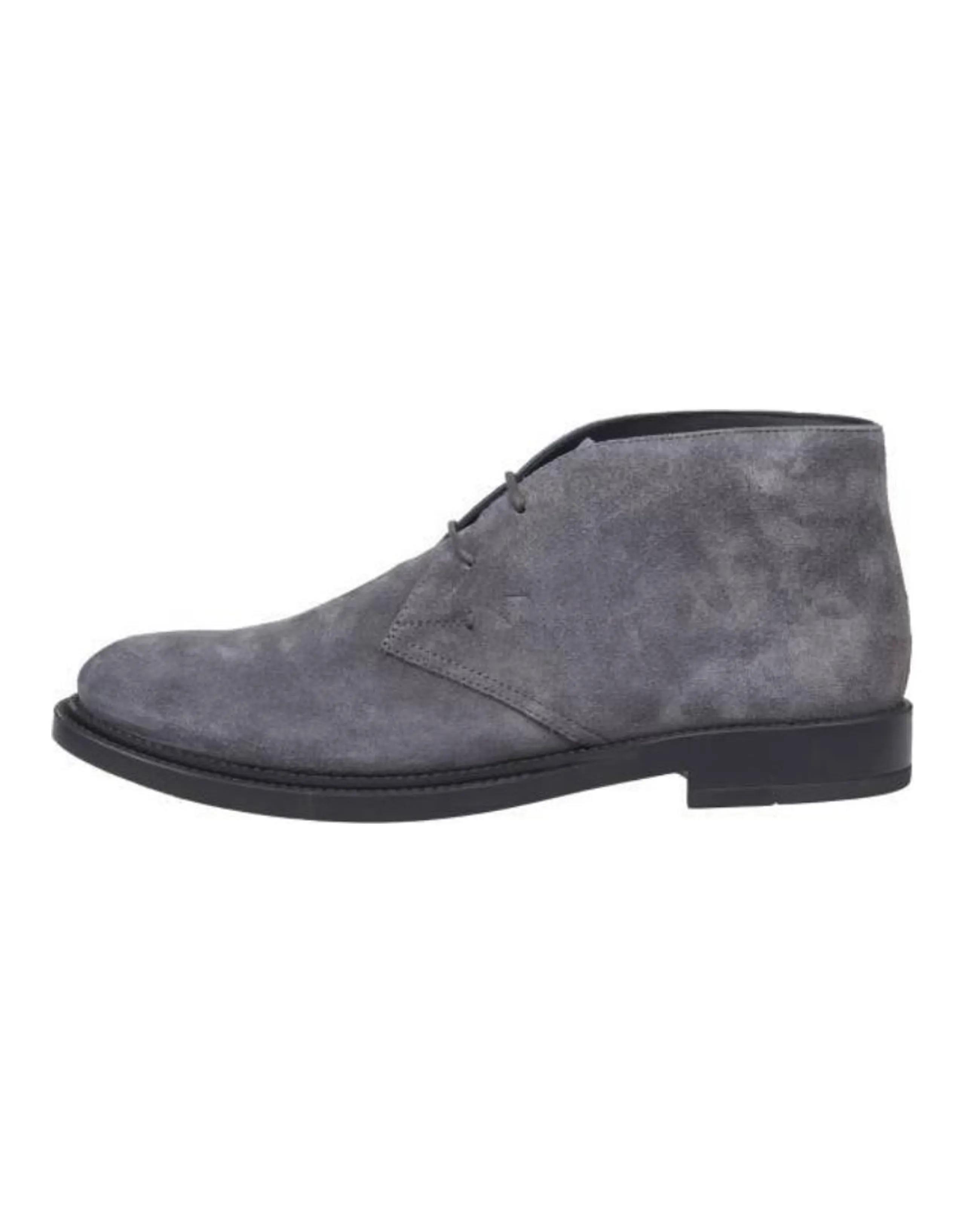 TOD'S Suede Lace-Up Ankle Boots Men's Grey