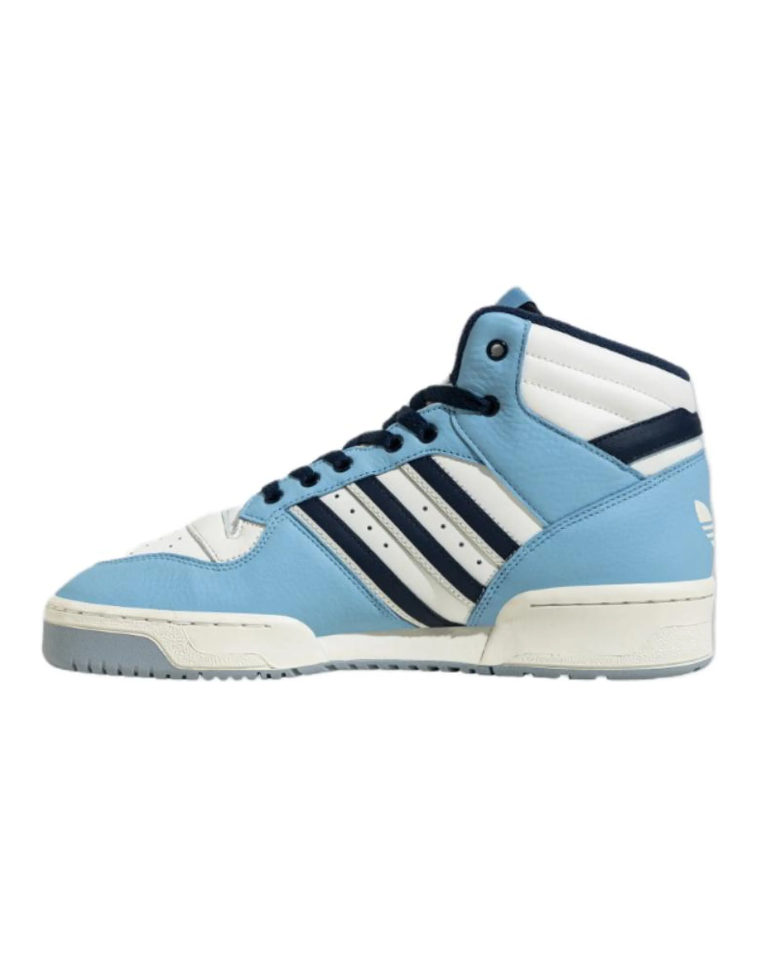 Adidas Originals Rivalry Durable Breathable Mid-Top Skateboard Shoes Unisex White Umber