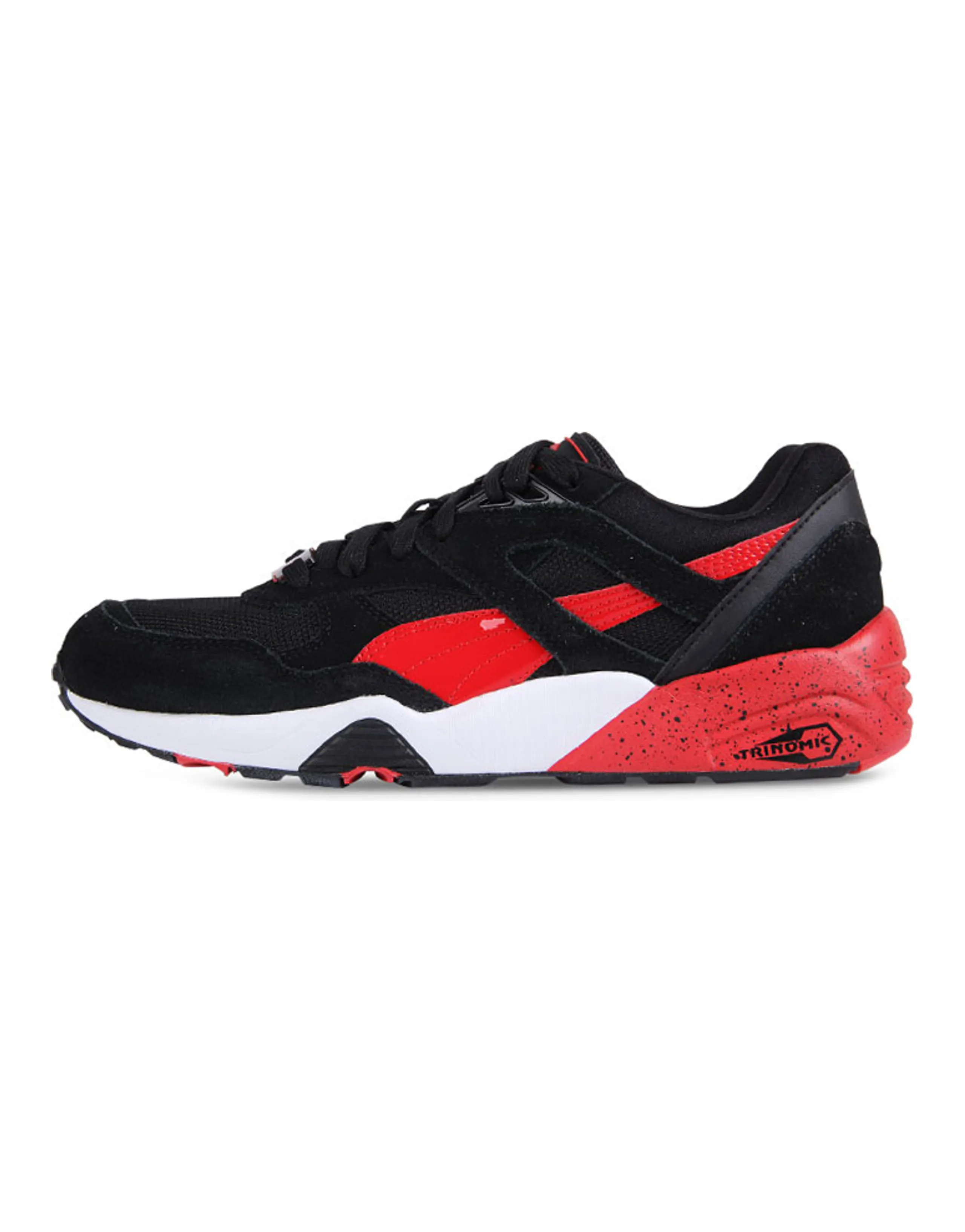 PUMA R698 Block Low Top Running Shoes Black/Red