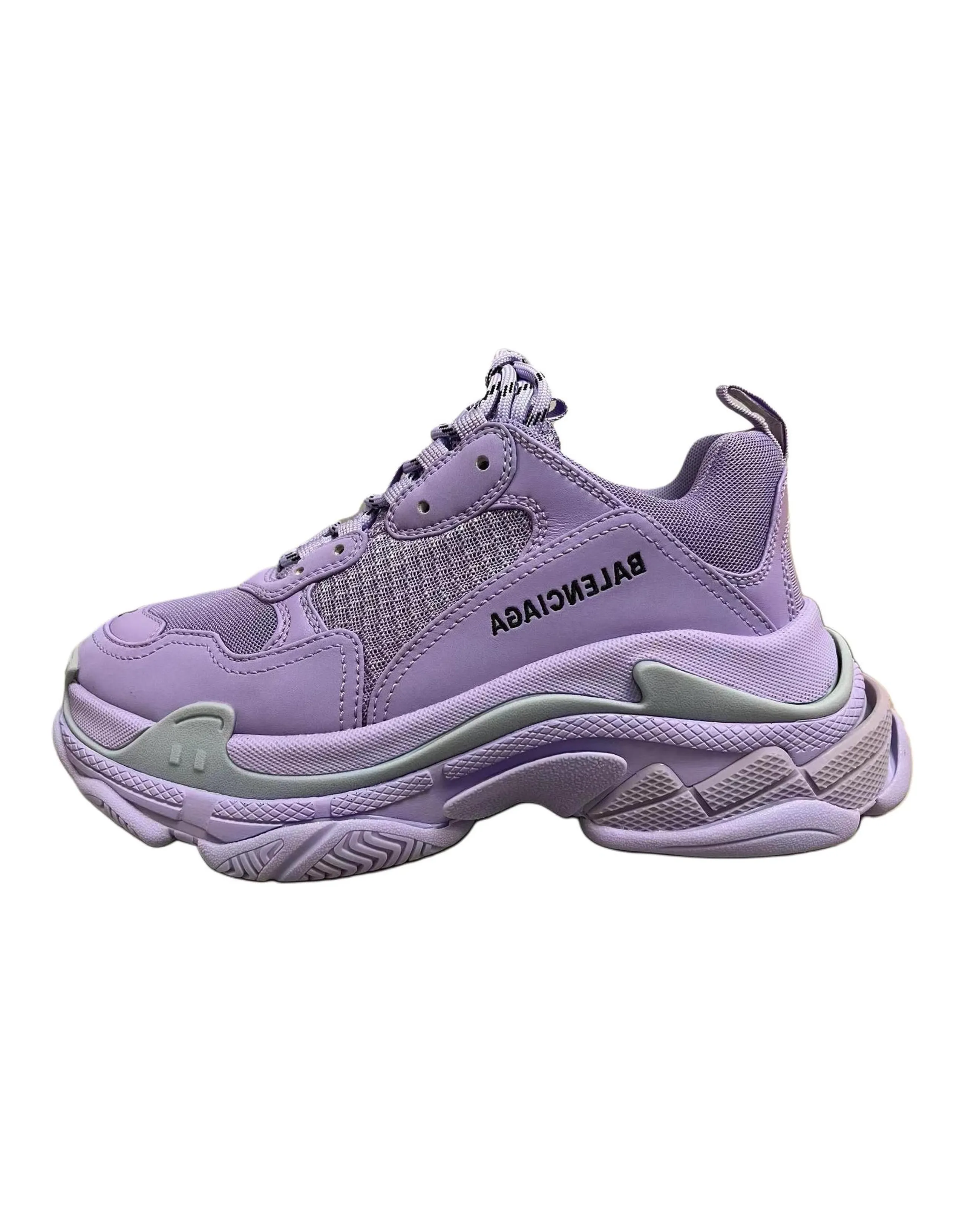 Balenciaga Chunky Sneakers Women's Low-Top Purple