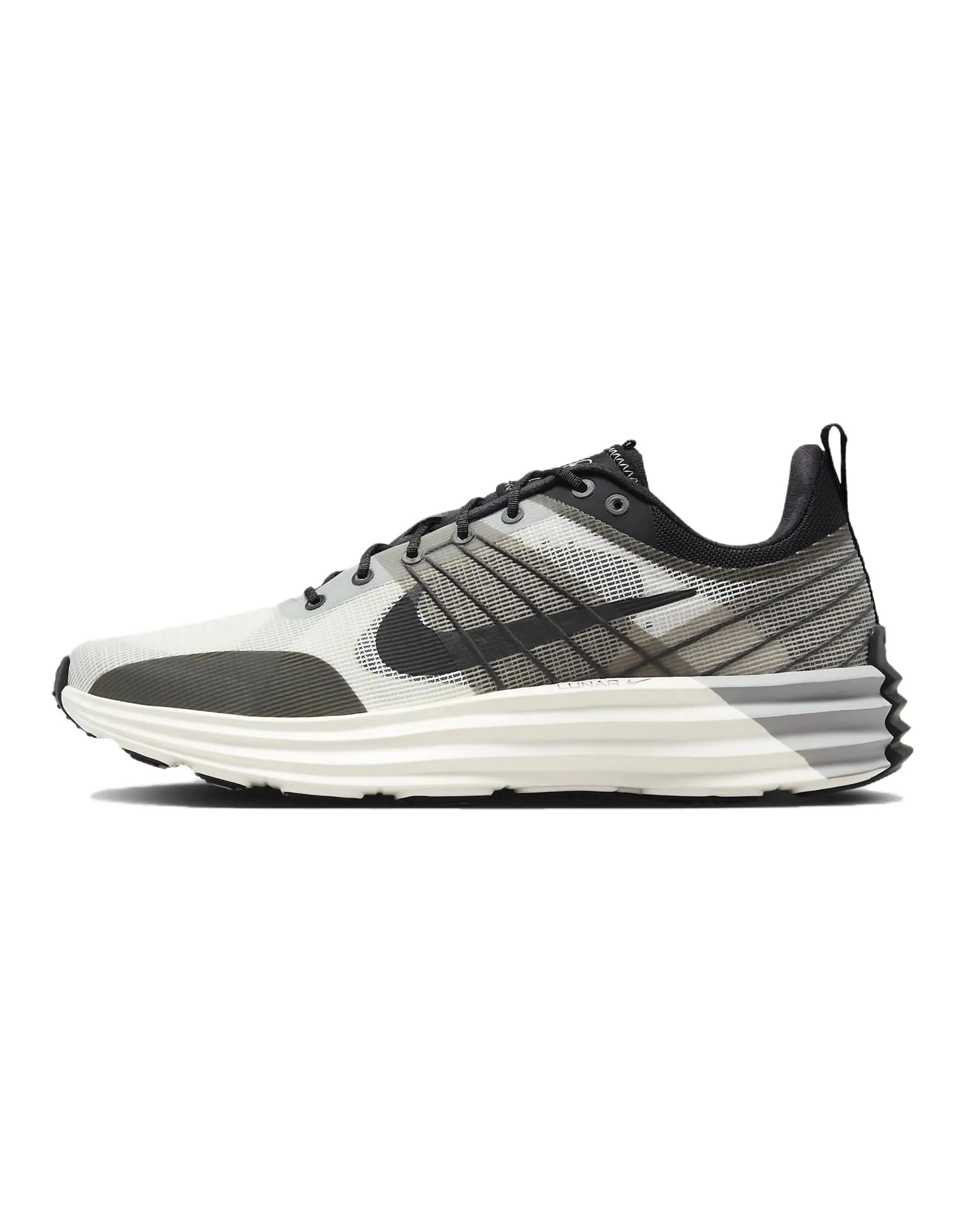 Nike Lunar Roam Durable Breathable Low-Top Casual Shoes Men's White