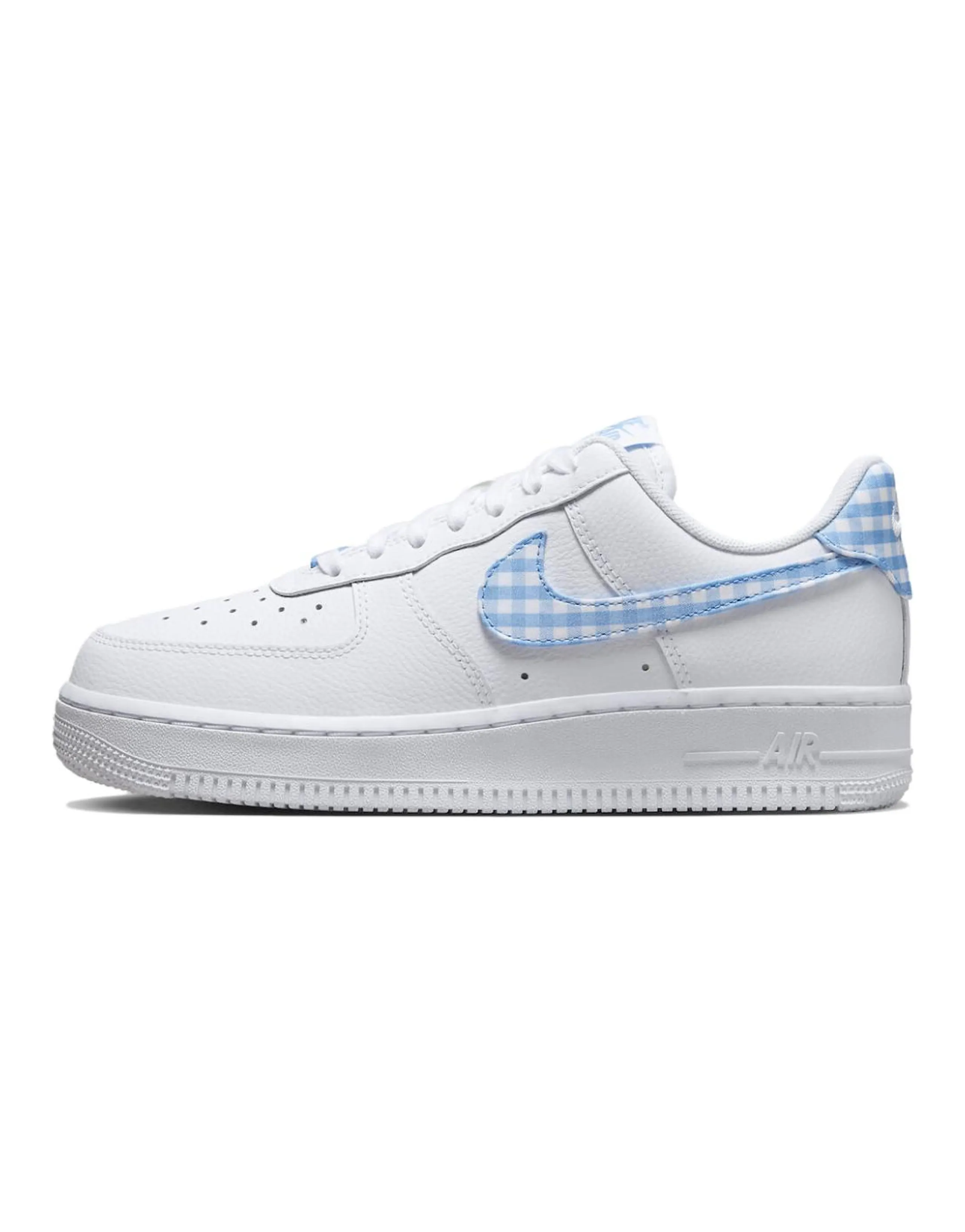 Nike Air Force 1 Low '07 Essential White University Blue Gingham Women's