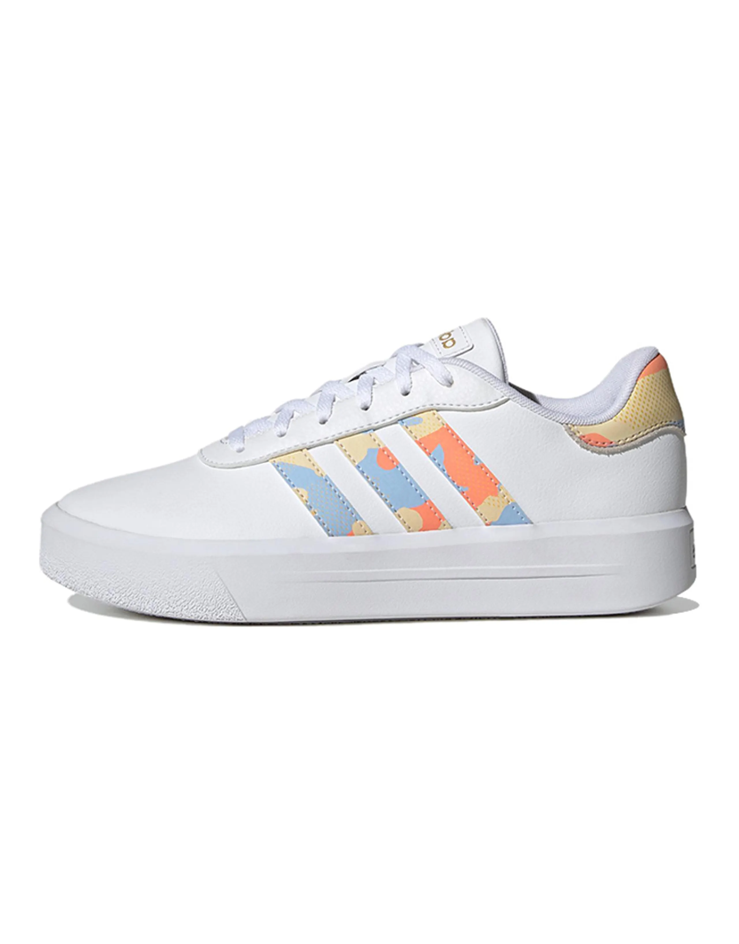 Adidas Neo Court Platform 'White Blue Orange' Women's