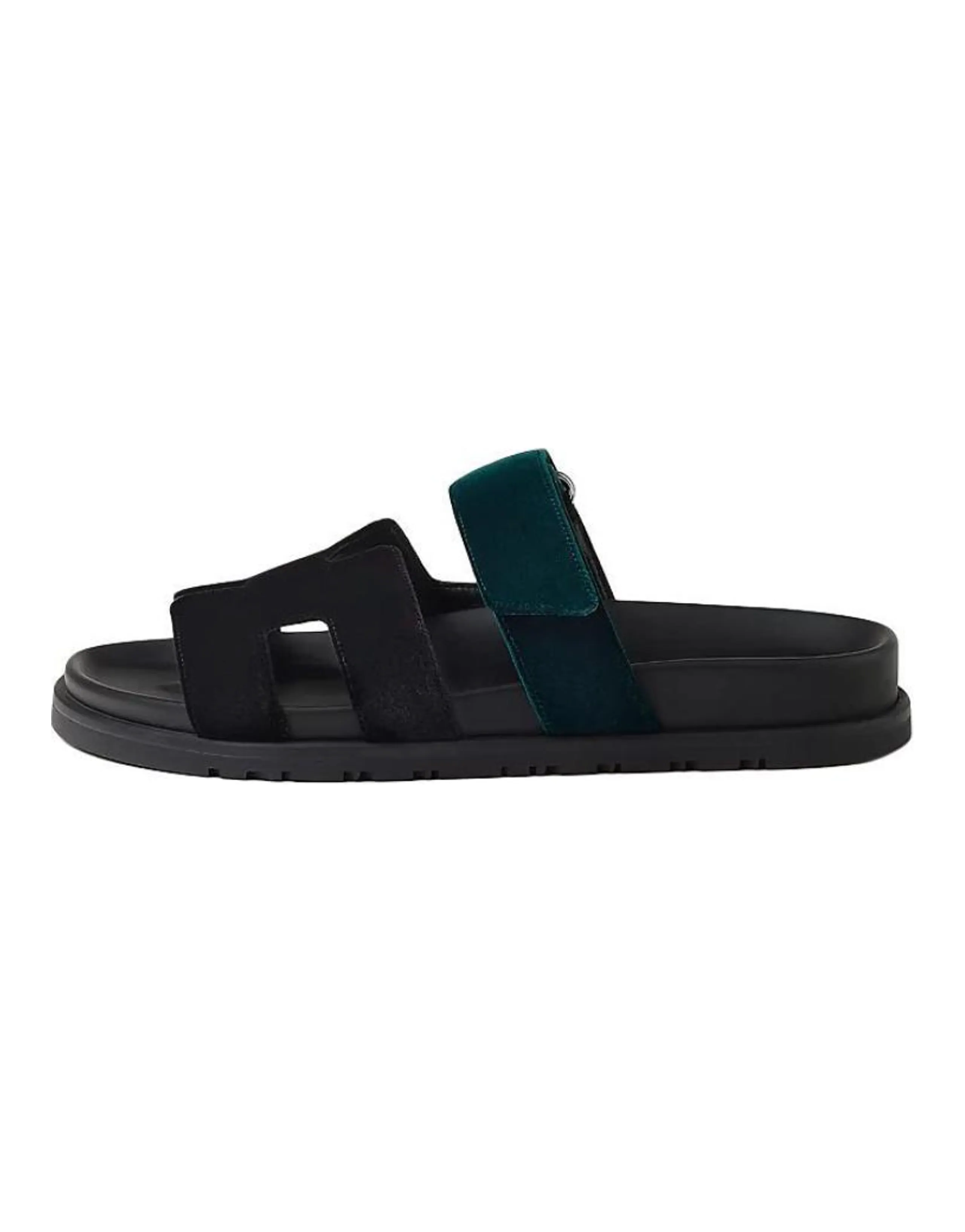 HERMES Slide Slippers Women's Black