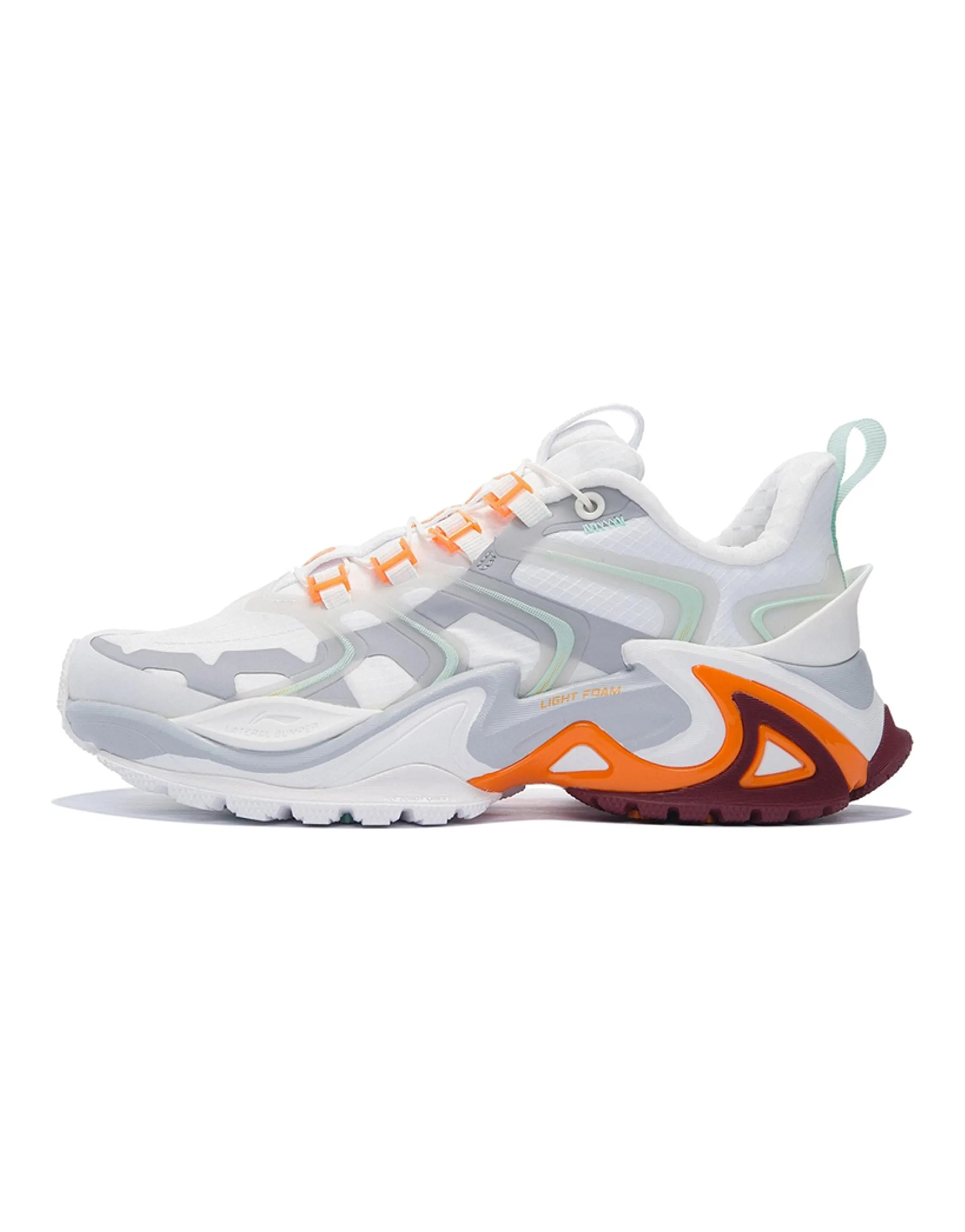 LiNing Casual Shoes Women's Low-Top Mist White/Glacier Gray