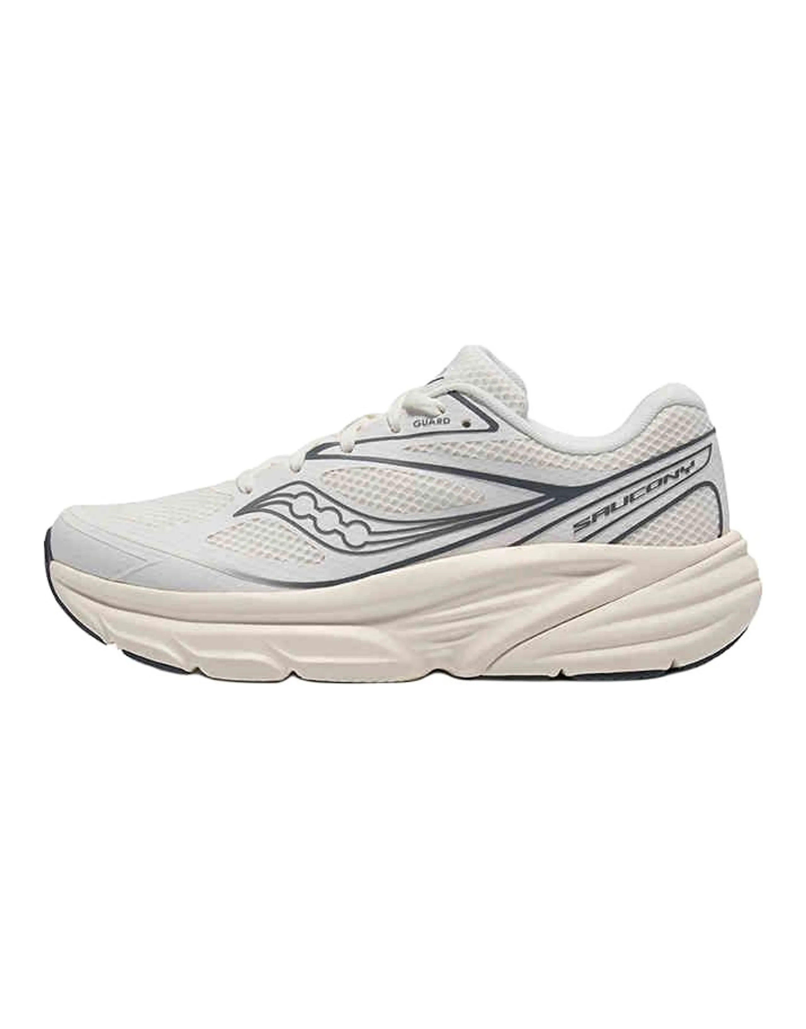 Saucony GUARD AMR Cushioned Slip-Resistant Abrasion-Resistant Low-Top Casual Running Shoes Unisex White Gray