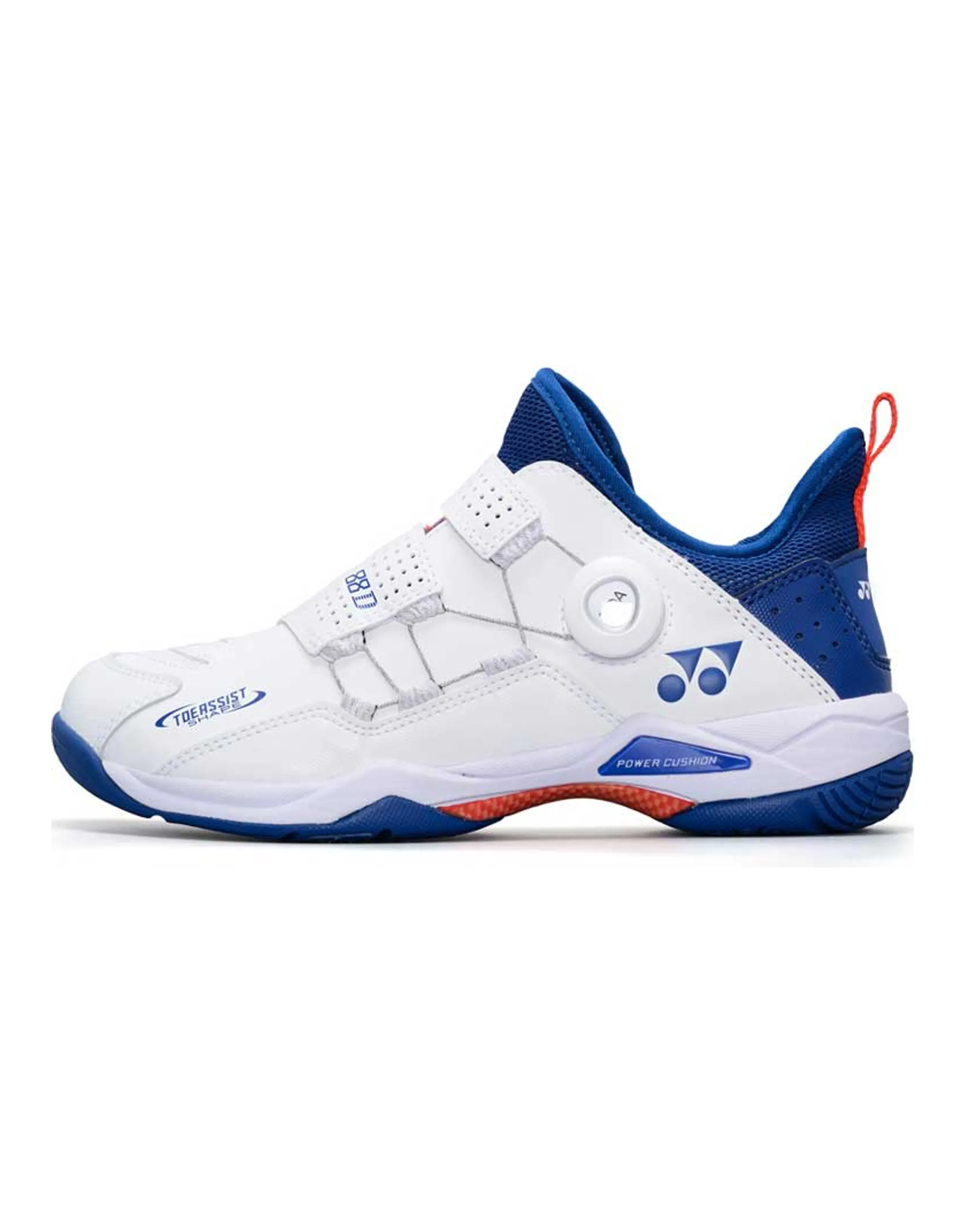 YONEX Power Cushion Lightweight Cushioning Low-Top Badminton Shoes Unisex White Blue