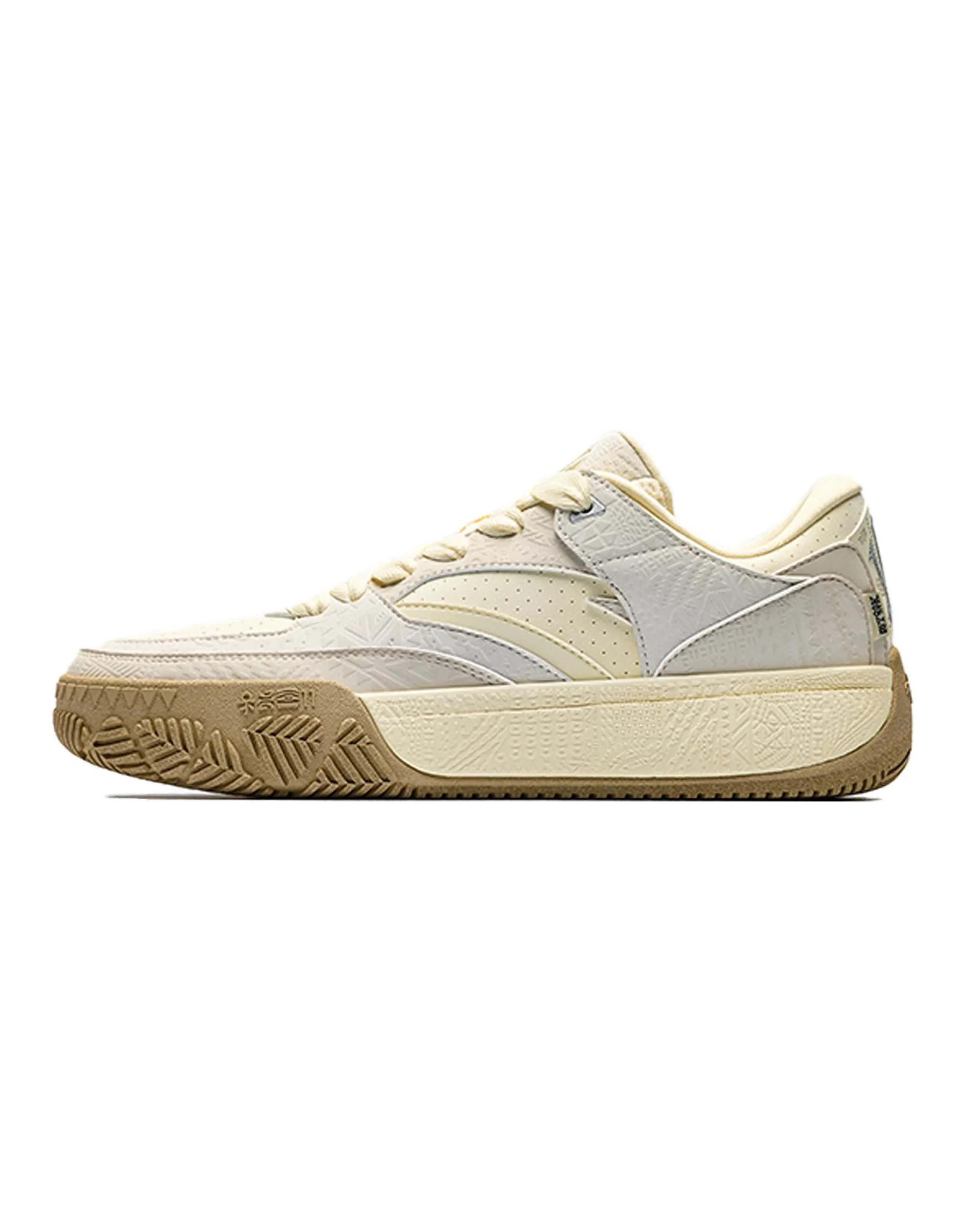Anta hela Hélà CODE Comfort Fashion Durable Lightweight Low-Top Skate Shoes Men's Light Beige/Chalk/Silt Gray