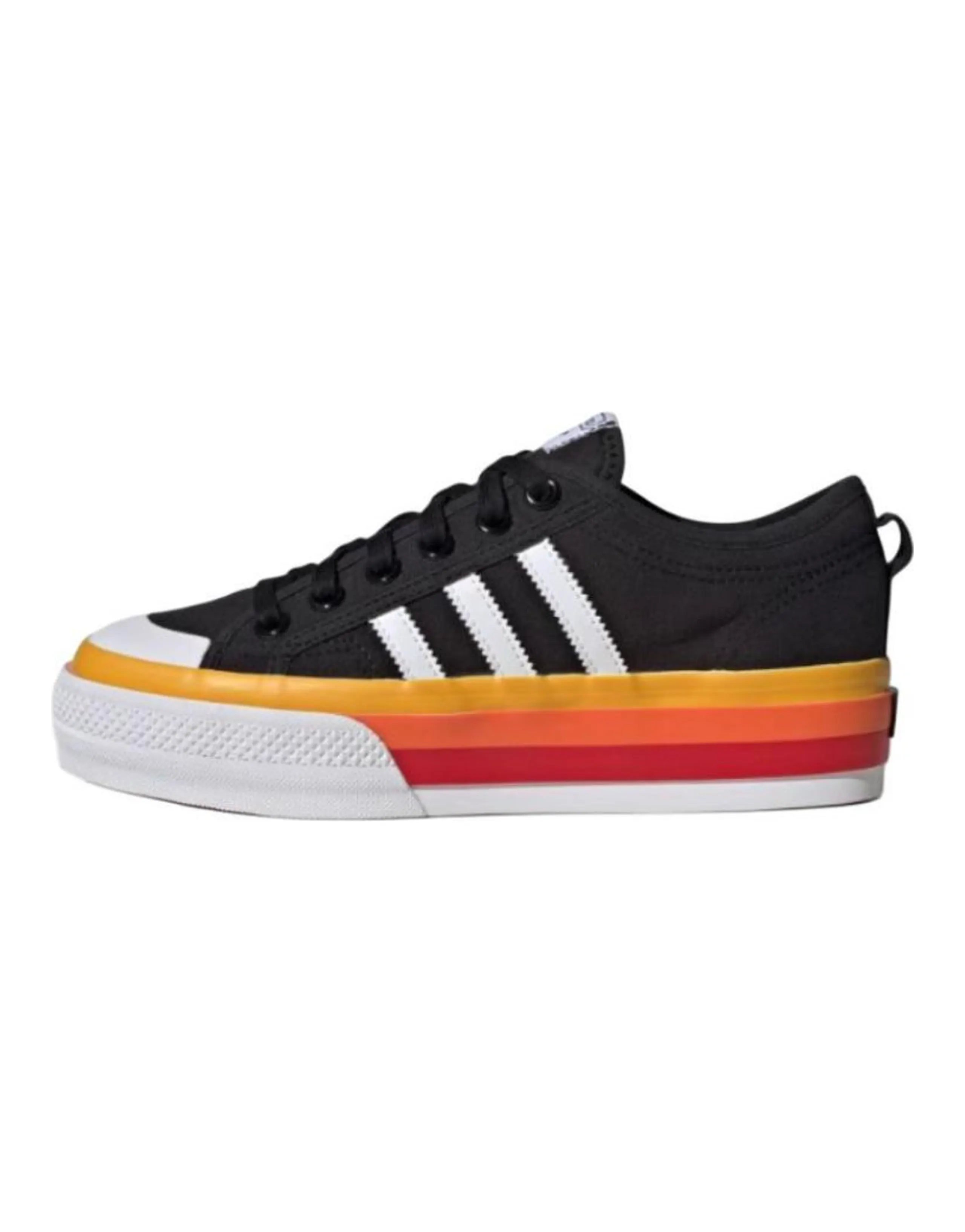 adidas Originals Nizza Platform Comfortable Slip-Resistant Durable Low-Top Sneakers Unisex Black