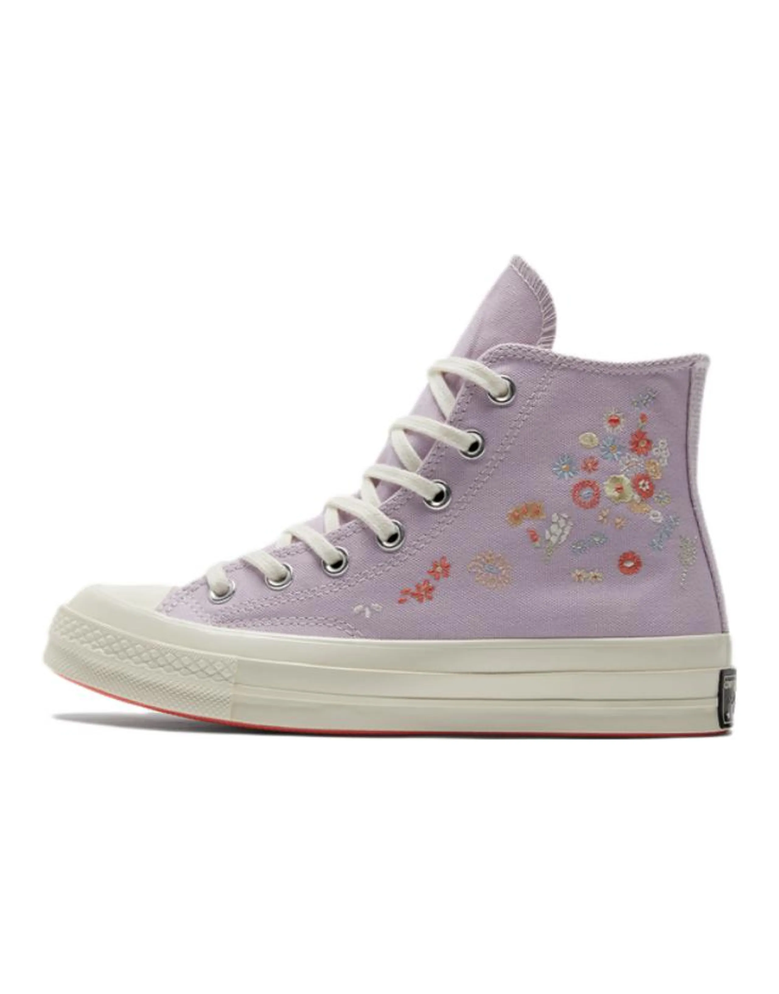 Converse Chuck Taylor All Star 70 Hi Embroidered Floral Pale Amethyst Women's