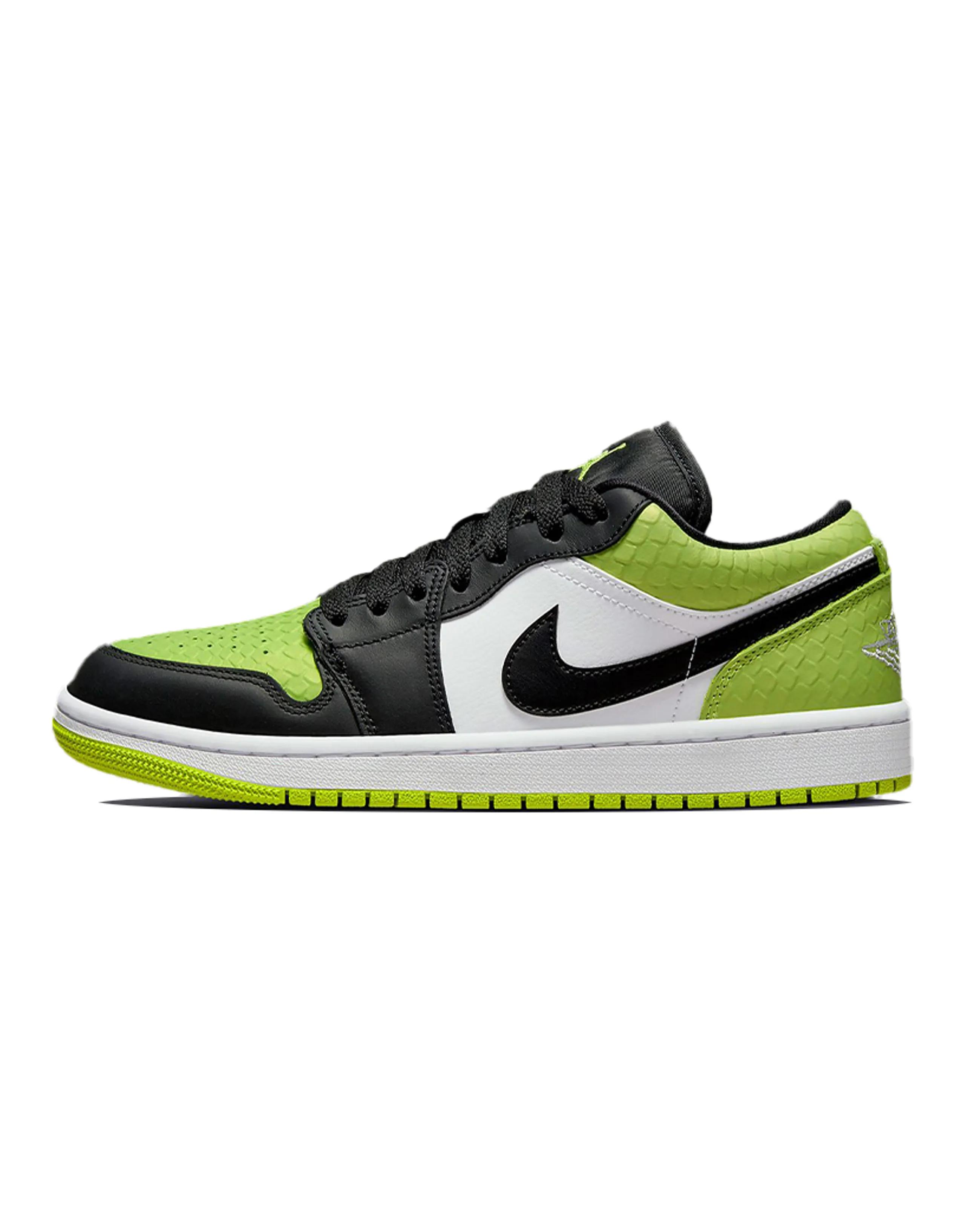 JORDAN 1 Low Snakeskin Vivid Green Women's