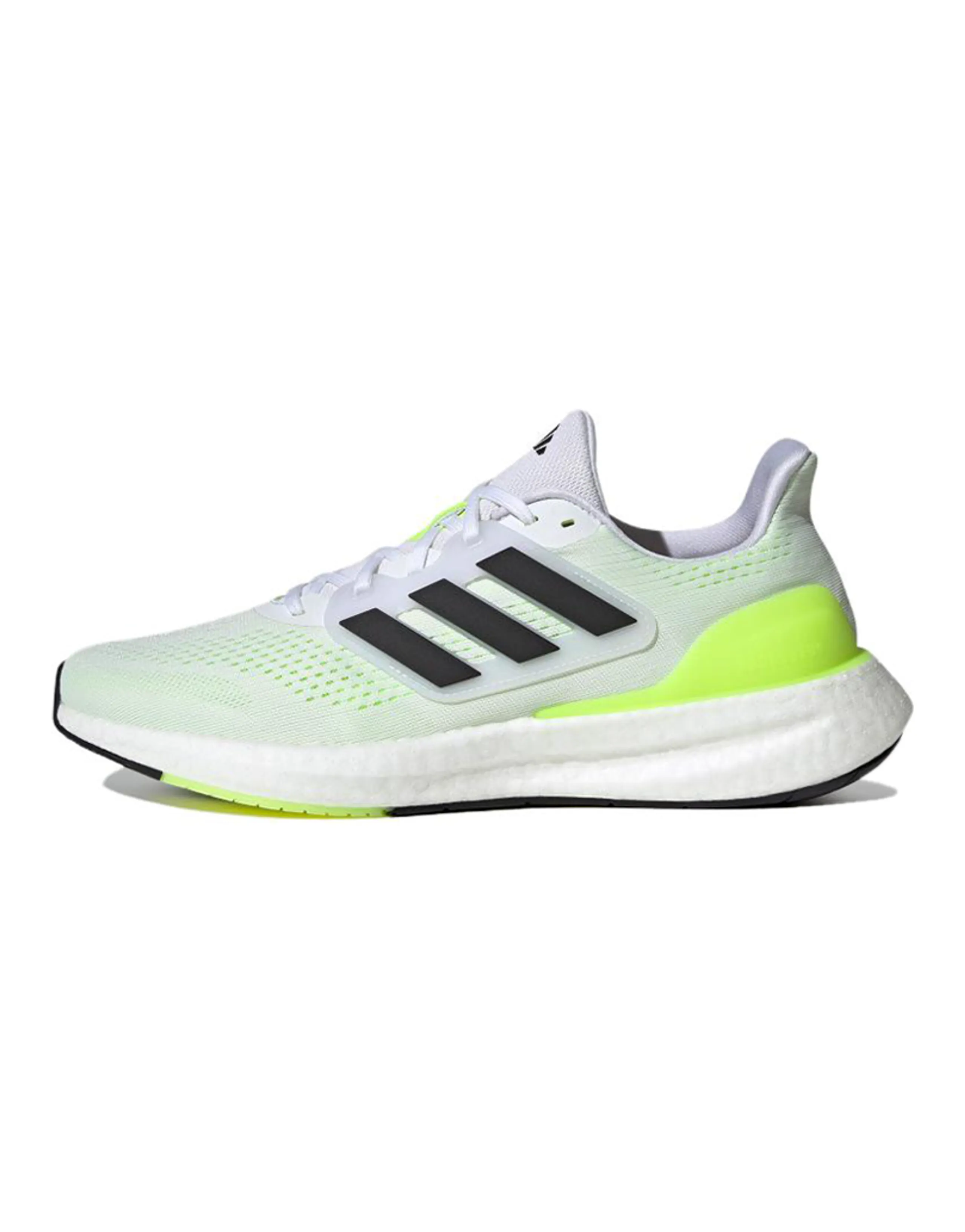 Adidas PureBoost 23 Shoes 'Cloud White Black Lucid Lemon'