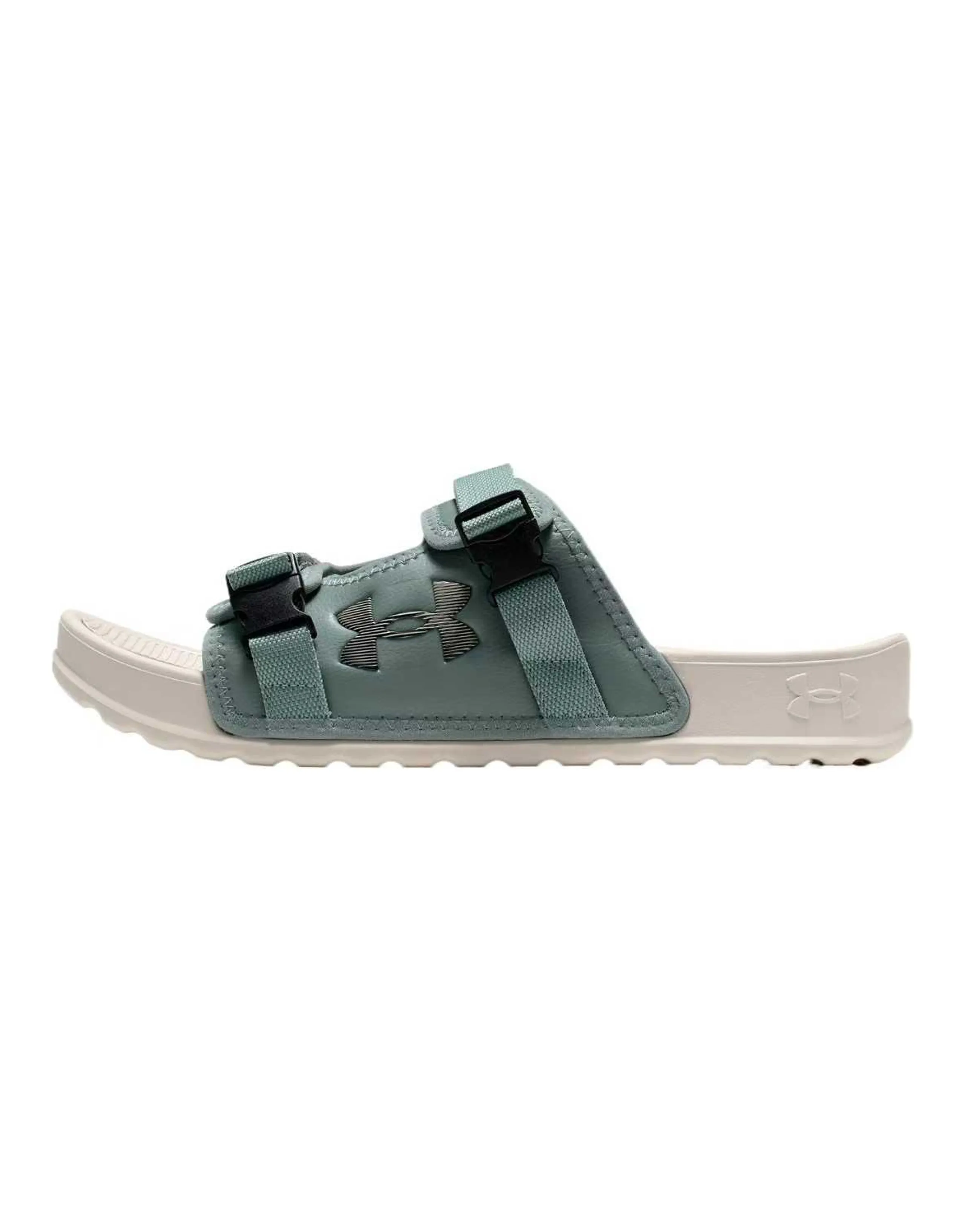 Under Armour Movement Fashion Comfortable Trendy Simple Single-Strap Sandals Unisex Silica Green