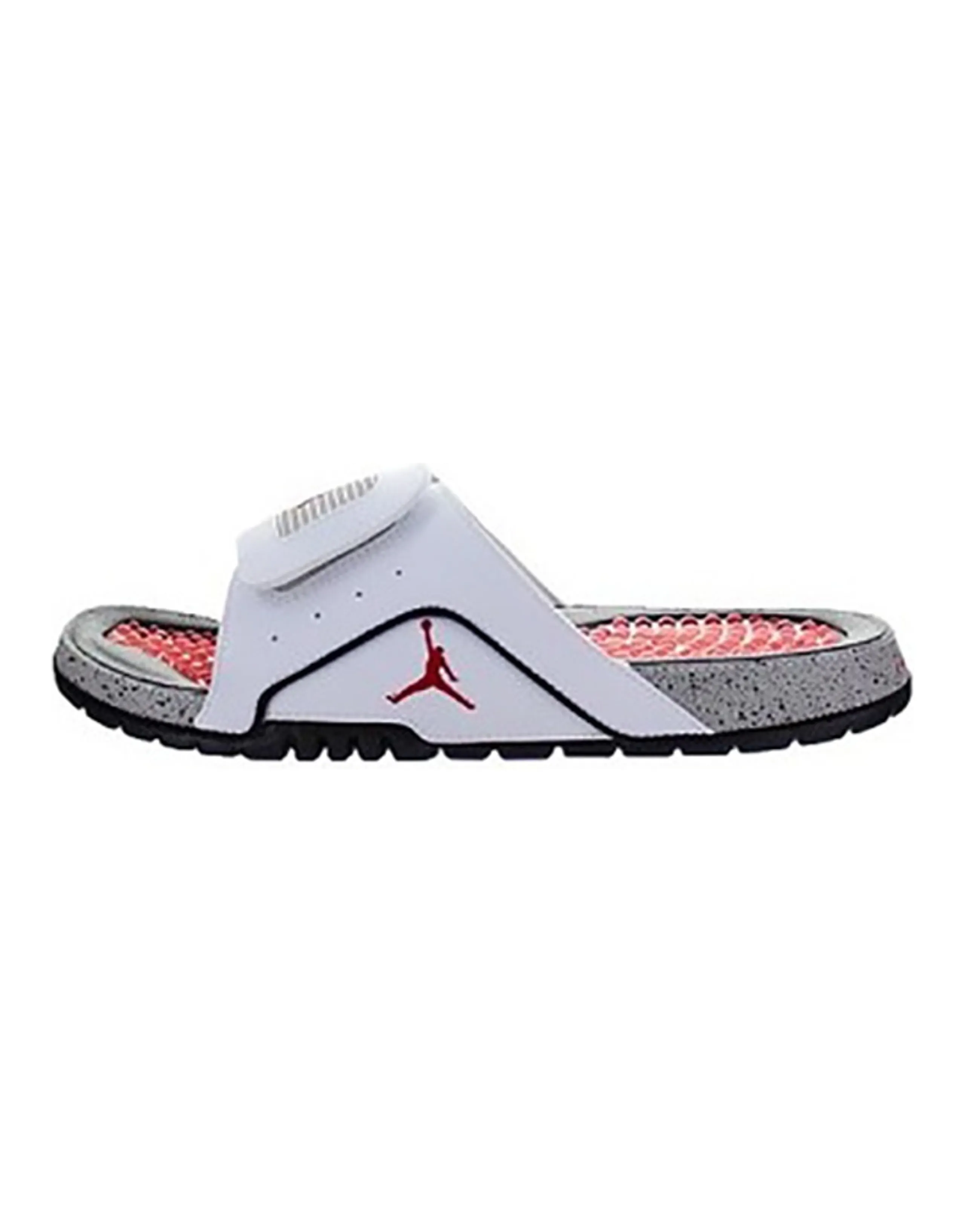 JORDAN Hydro 4 Retro White Red Slippers