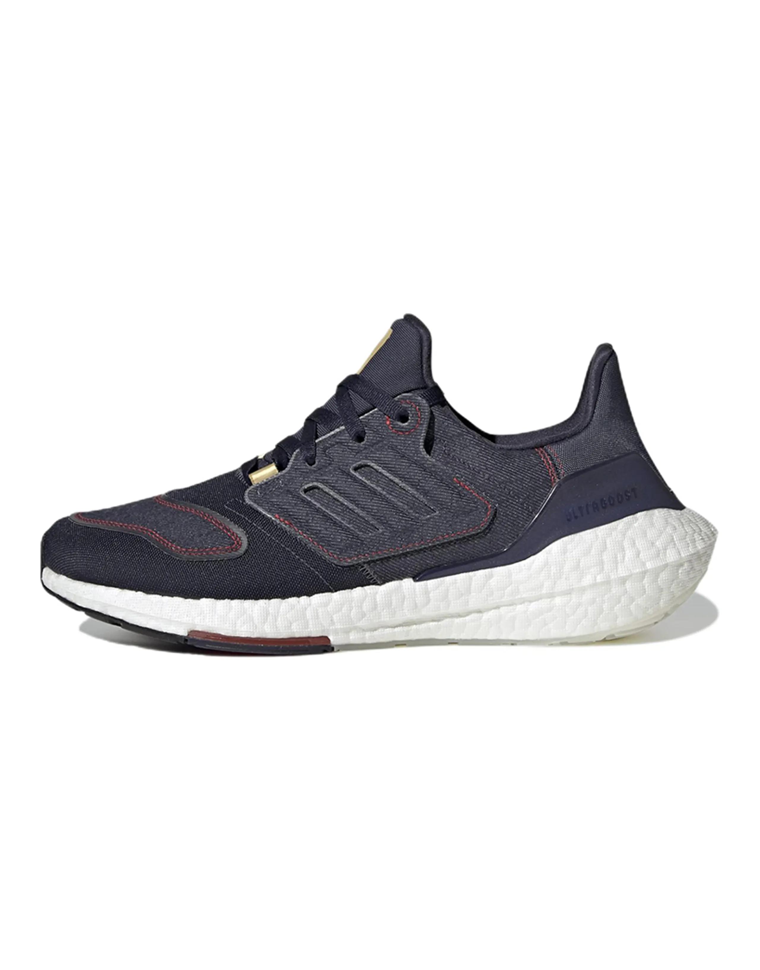 Adidas Ultra Boost 22 Denim Shadow Navy Vivid Red