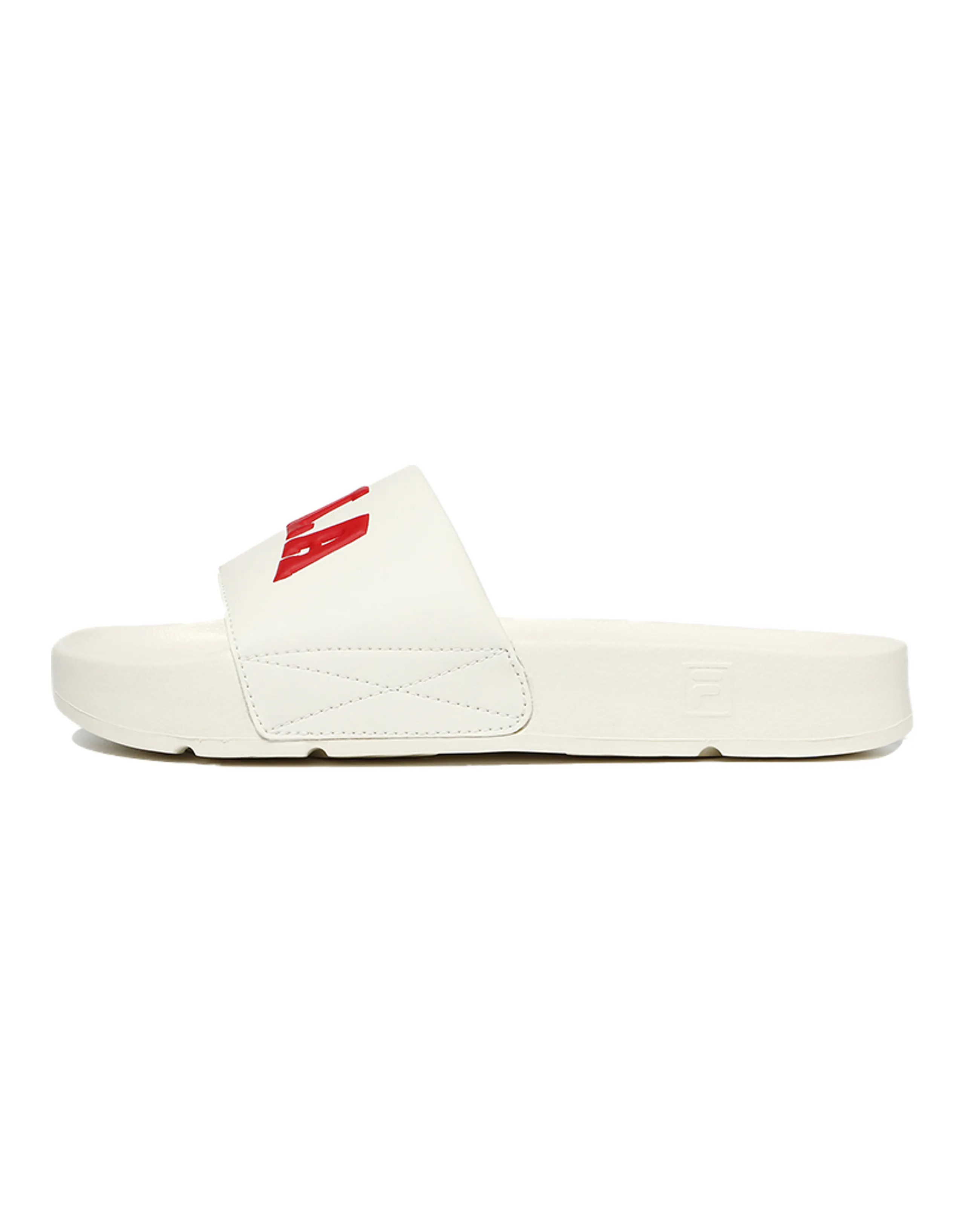 FILA Uni Drifter Slide Slippers Unisex Ecru/Red