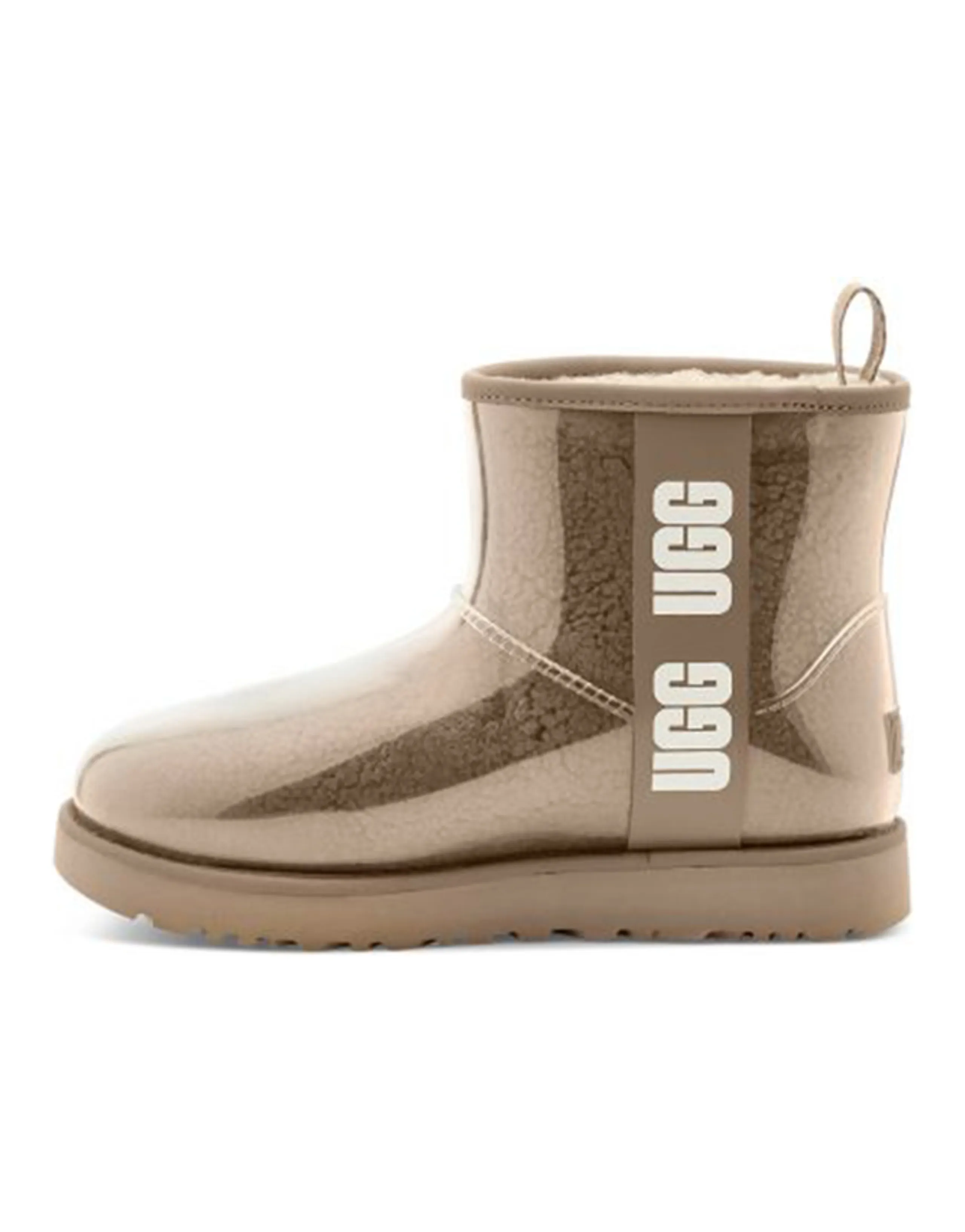 UGG Classic Clear Mini Large Logo Fleece Lined '' Women's