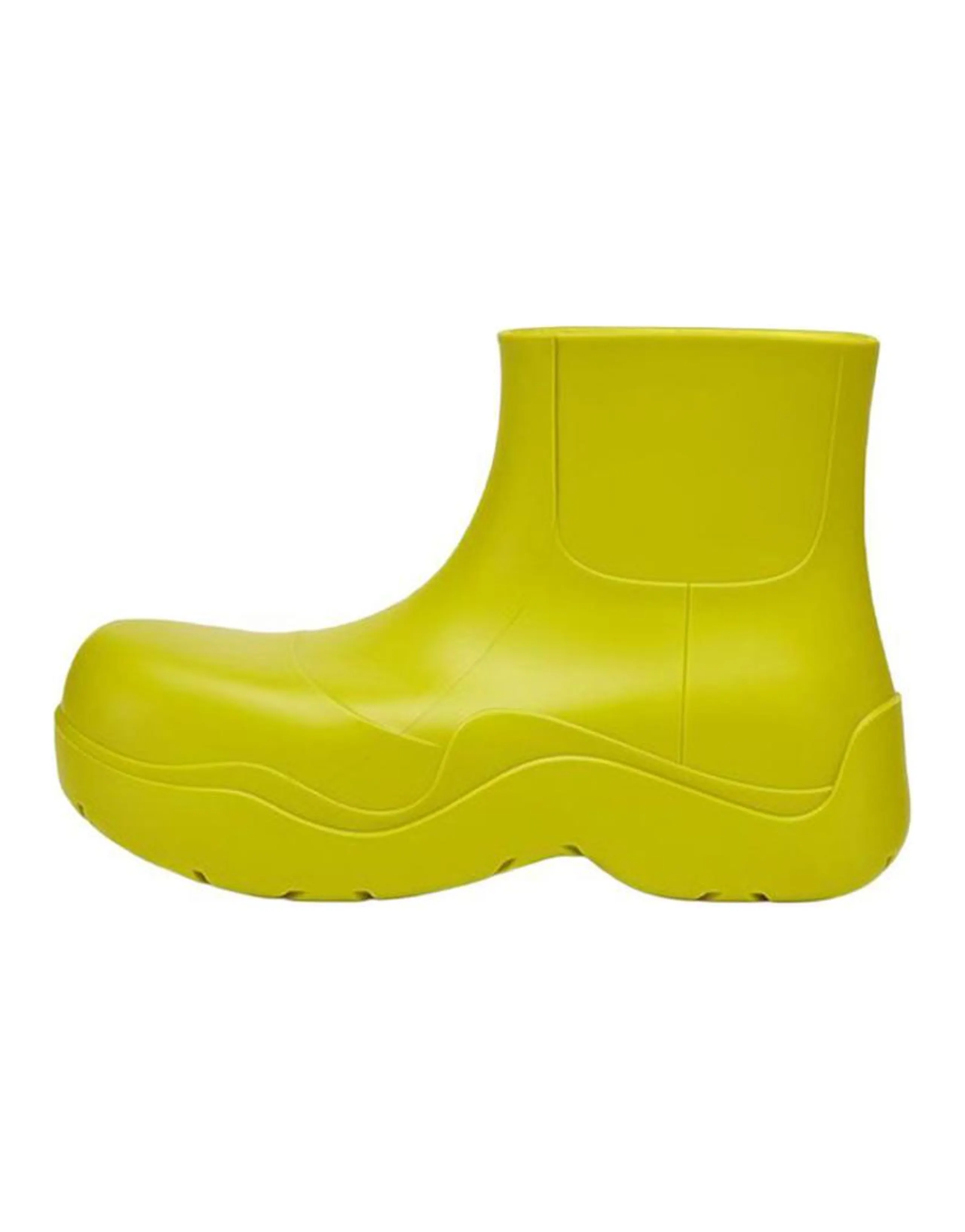 Bottega Veneta Puddle Rain Boots Ankle Boots Men's Neon Green