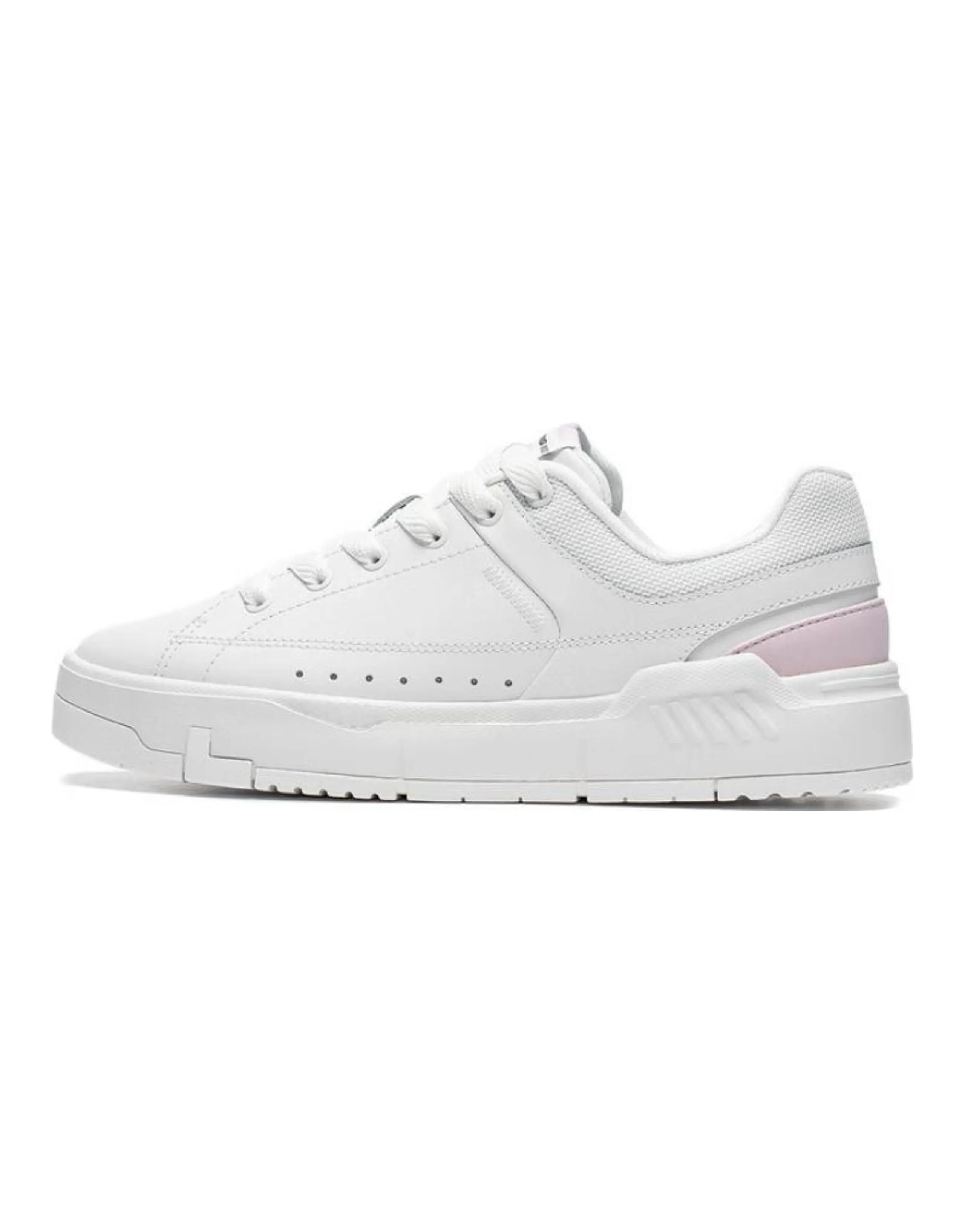 LiNing COMMON 70s Anti-Slip Wear-Resistant Low-Top Skateboard Shoes Women's White Pink