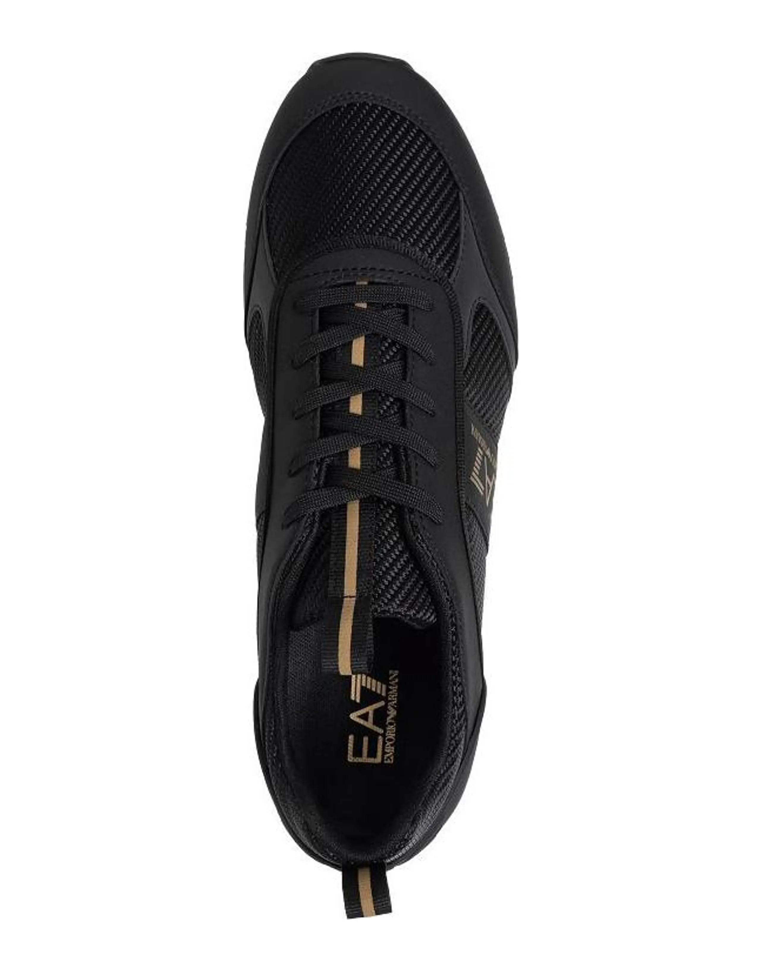 EMPORIO ARMANI EA7 Low-Top Casual Shoes Men's Black Gold