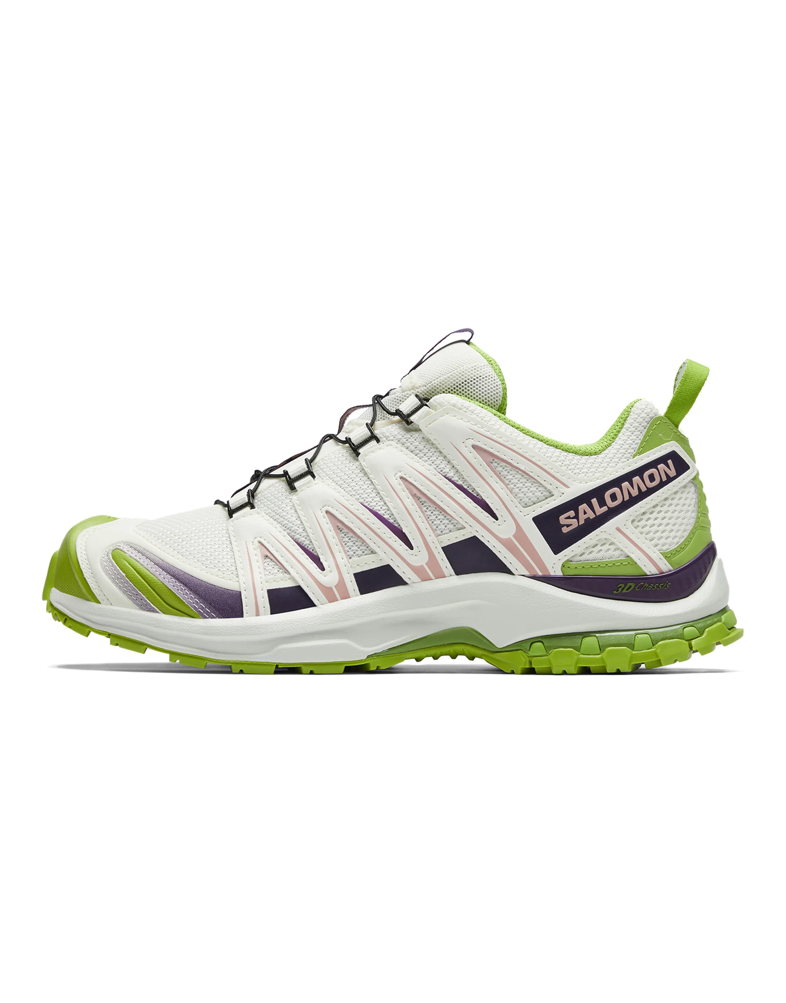 SALOMON XA PRO 3D Anti Slip Wear Resistant Low Top Trekking Shoes Unisex White Green
