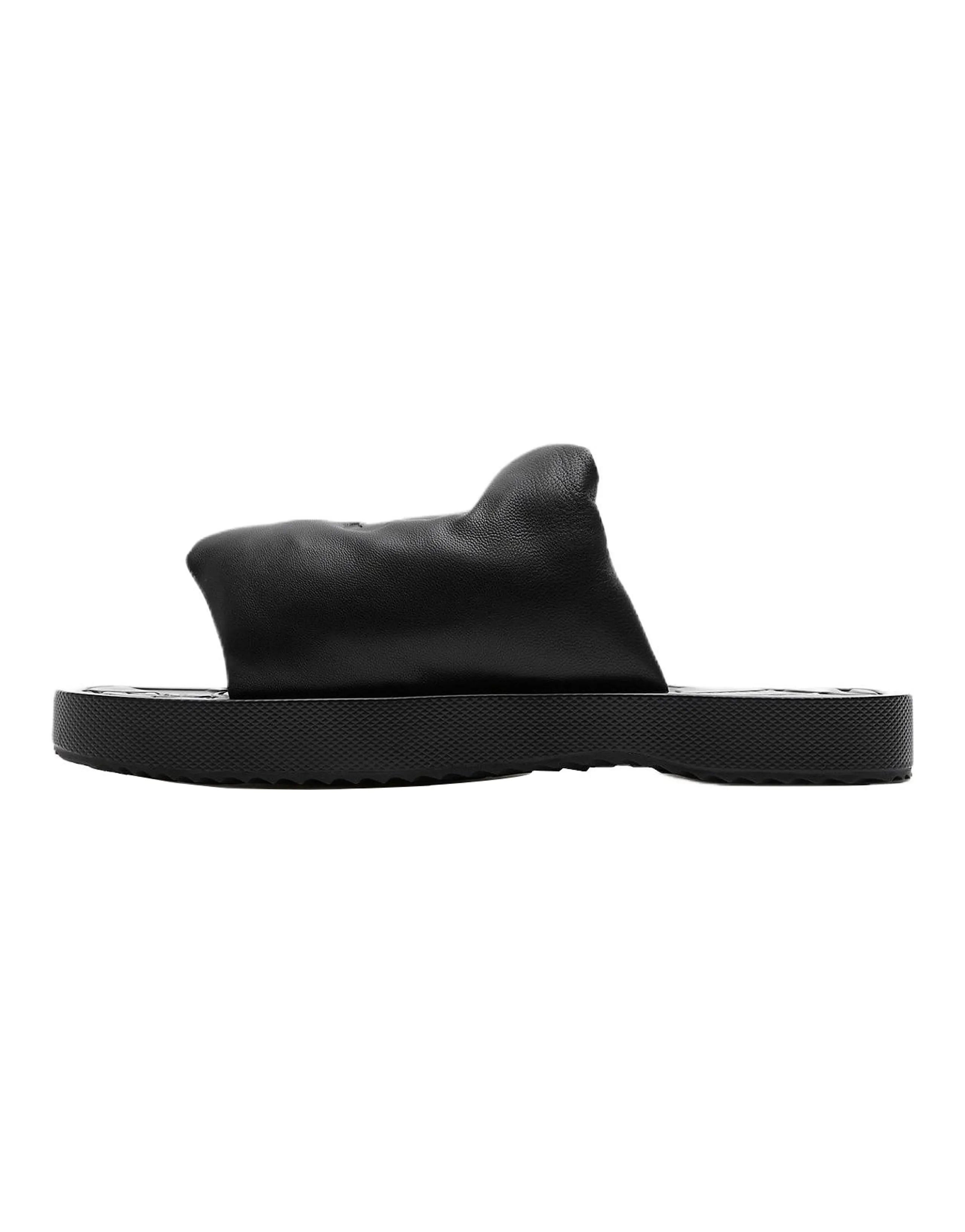 Burberry Comfort Minimalist Slide Sandals Women's Black