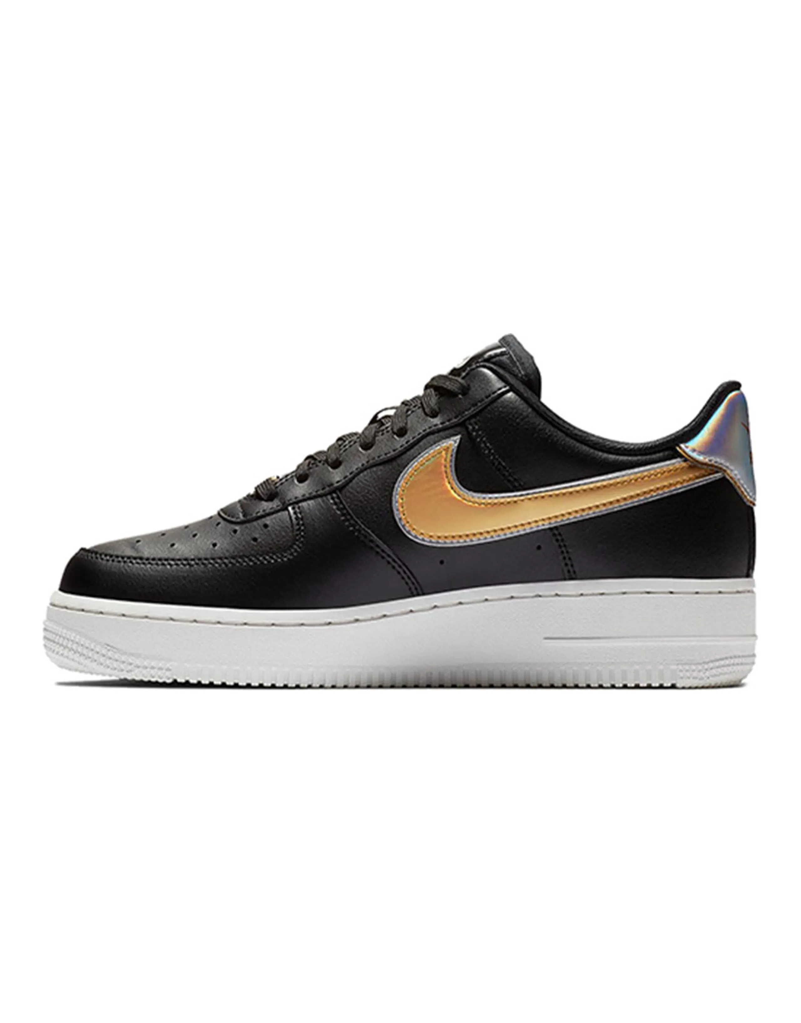 Nike Air Force 1 Low Metallic Swoosh Black Women's