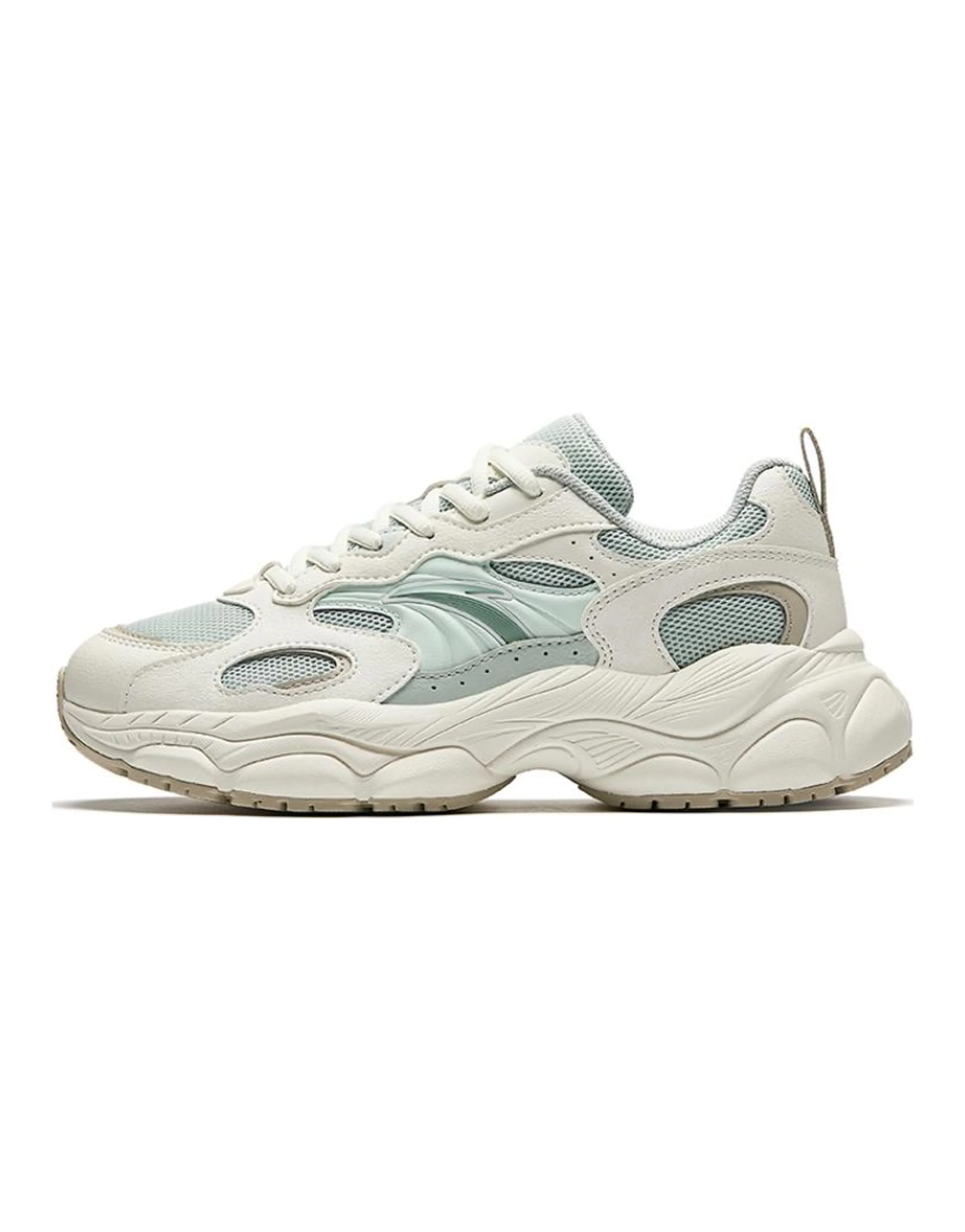 Anta Little Millennium Comfortable Versatile Wear-Resistant Cushioned Supportive Low-Top Casual Lifestyle Shoes Women's White Green