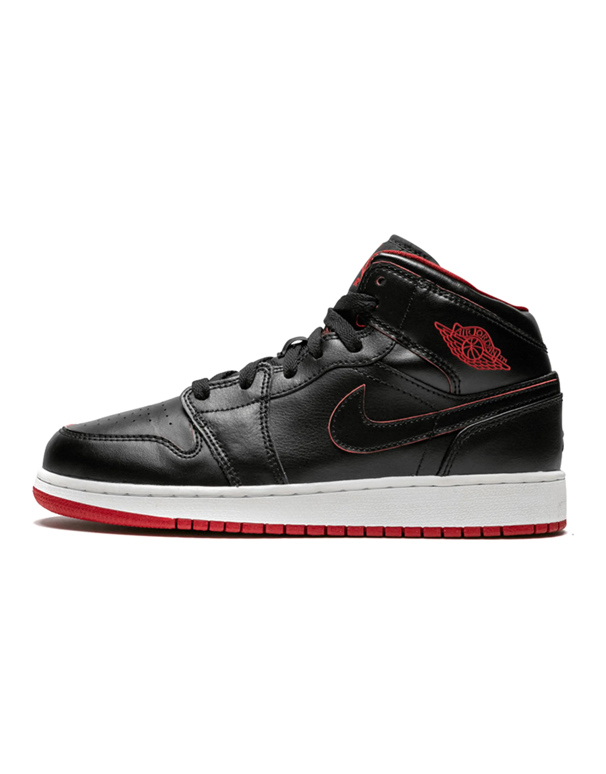 Jordan 1 Retro Mid Black Gym Red