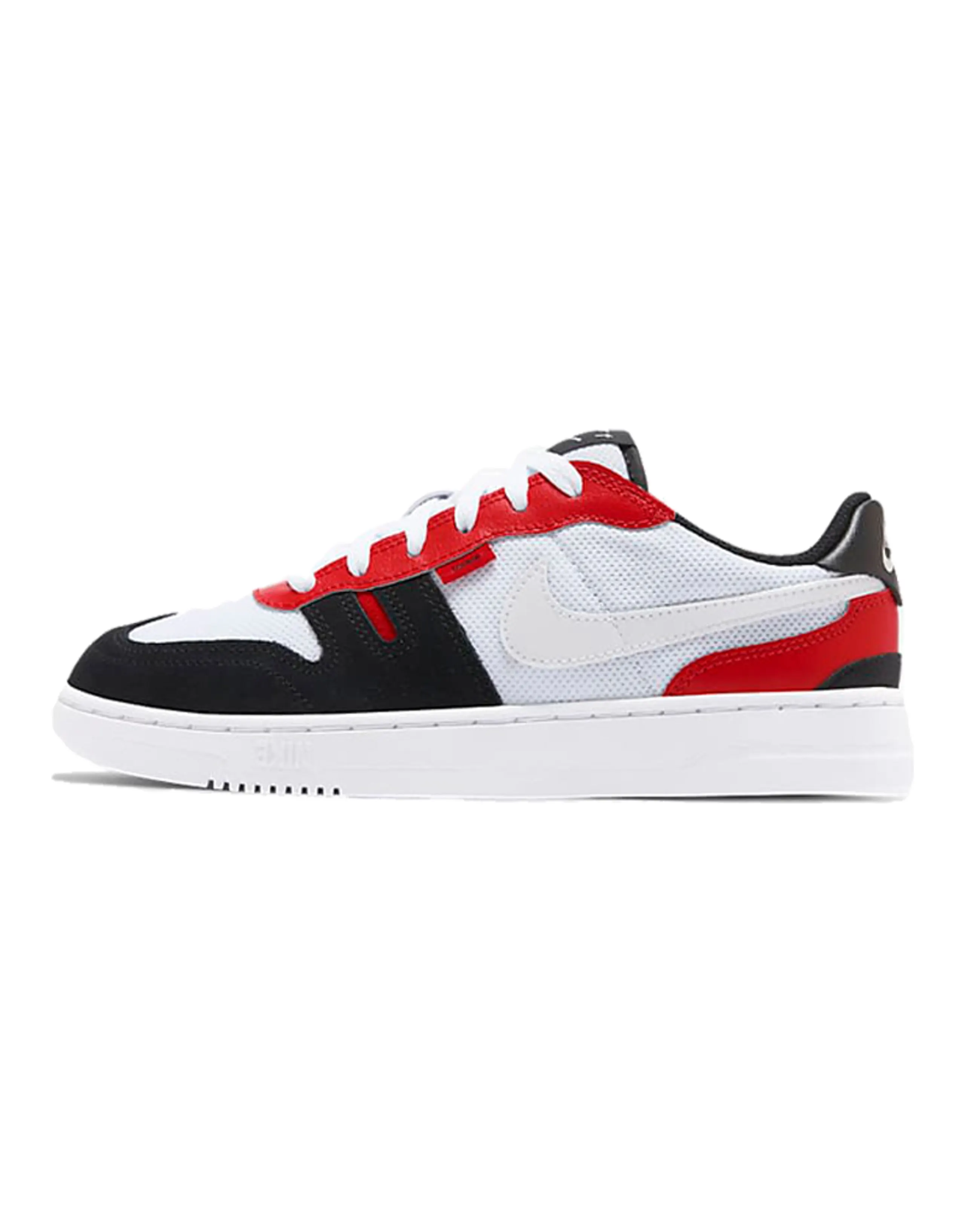 Nike Squash Type Slip-Resistant Cushioning Low-Top Kids' Skateboarding Shoes Red White Teenagers