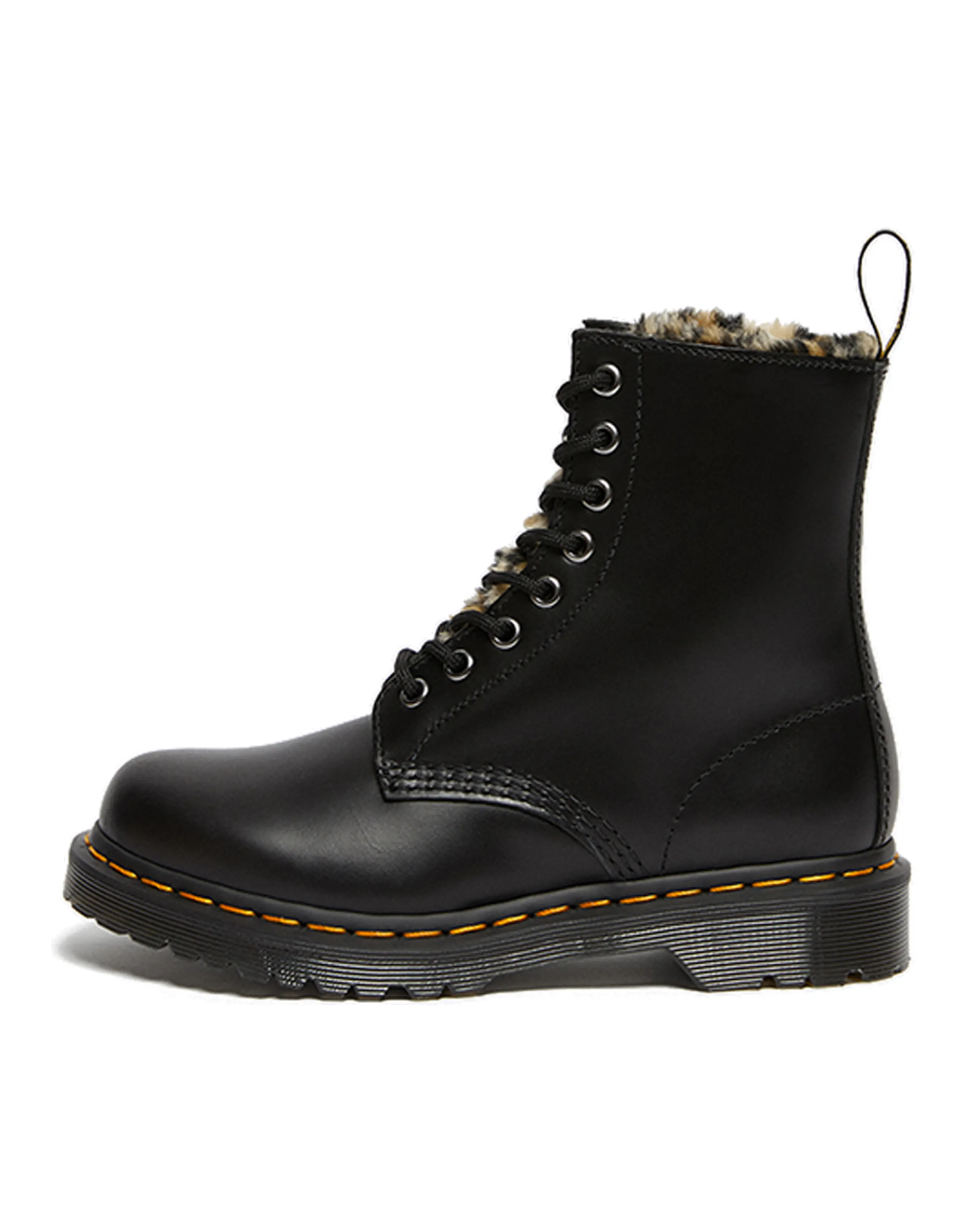Dr.Martens 1460 Serena Leopard Black Martin Boots Women's