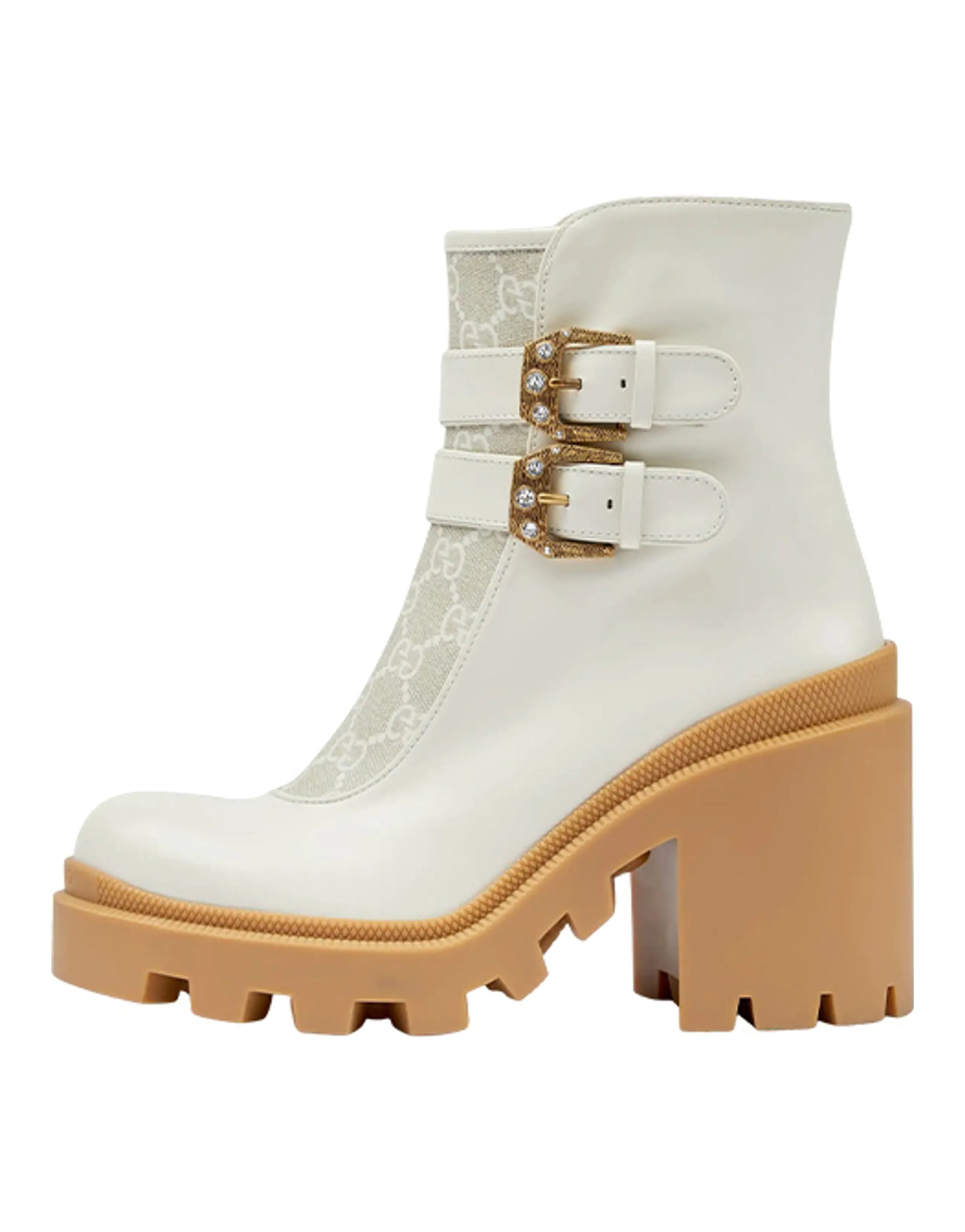 GUCCI GG Canvas Ankle Boots Women's