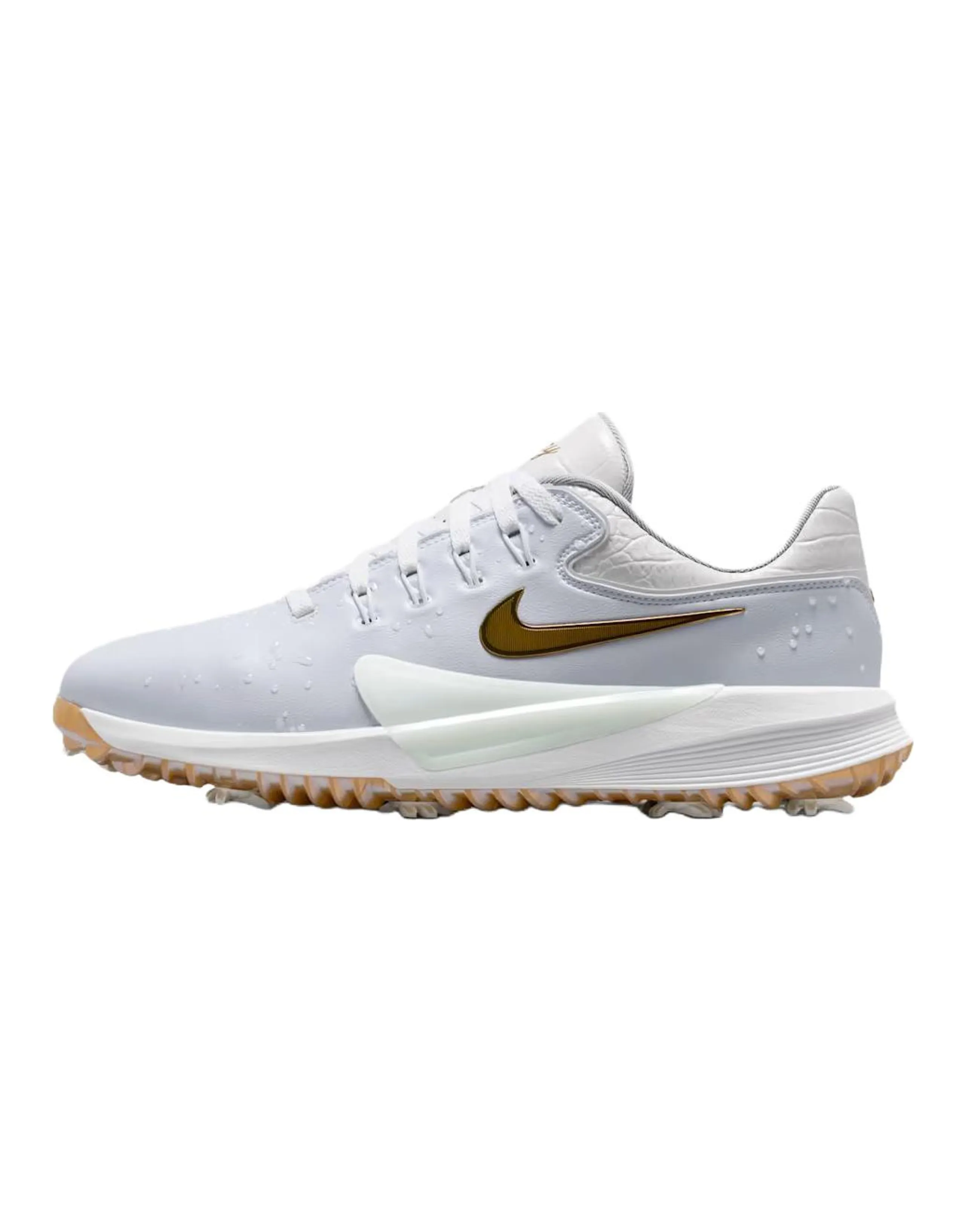 Nike Victory Pro 4 Unisex Comfortable Fit Golf Shoes White Gold