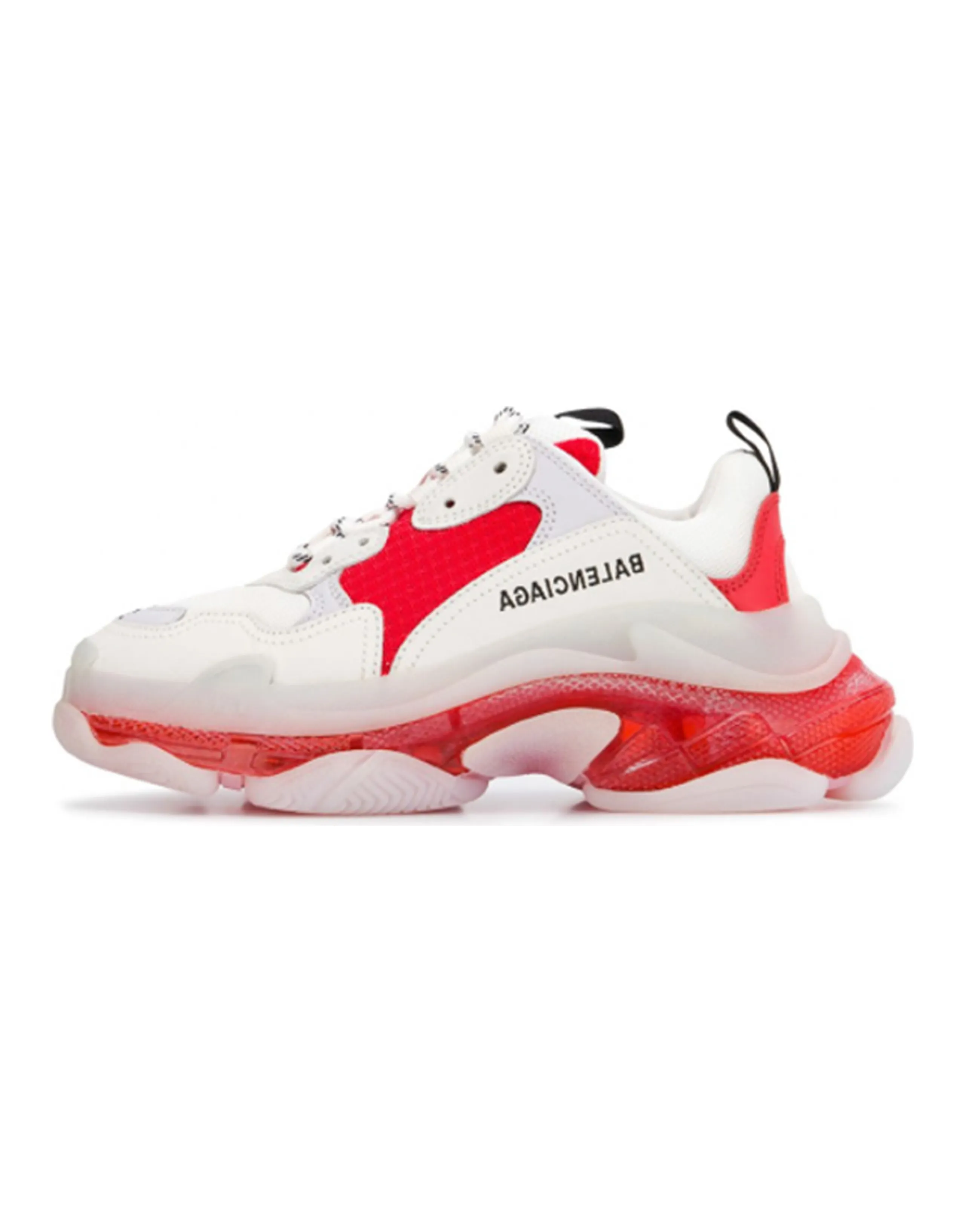 Balenciaga Triple S 'Clear Sole Red' Women's