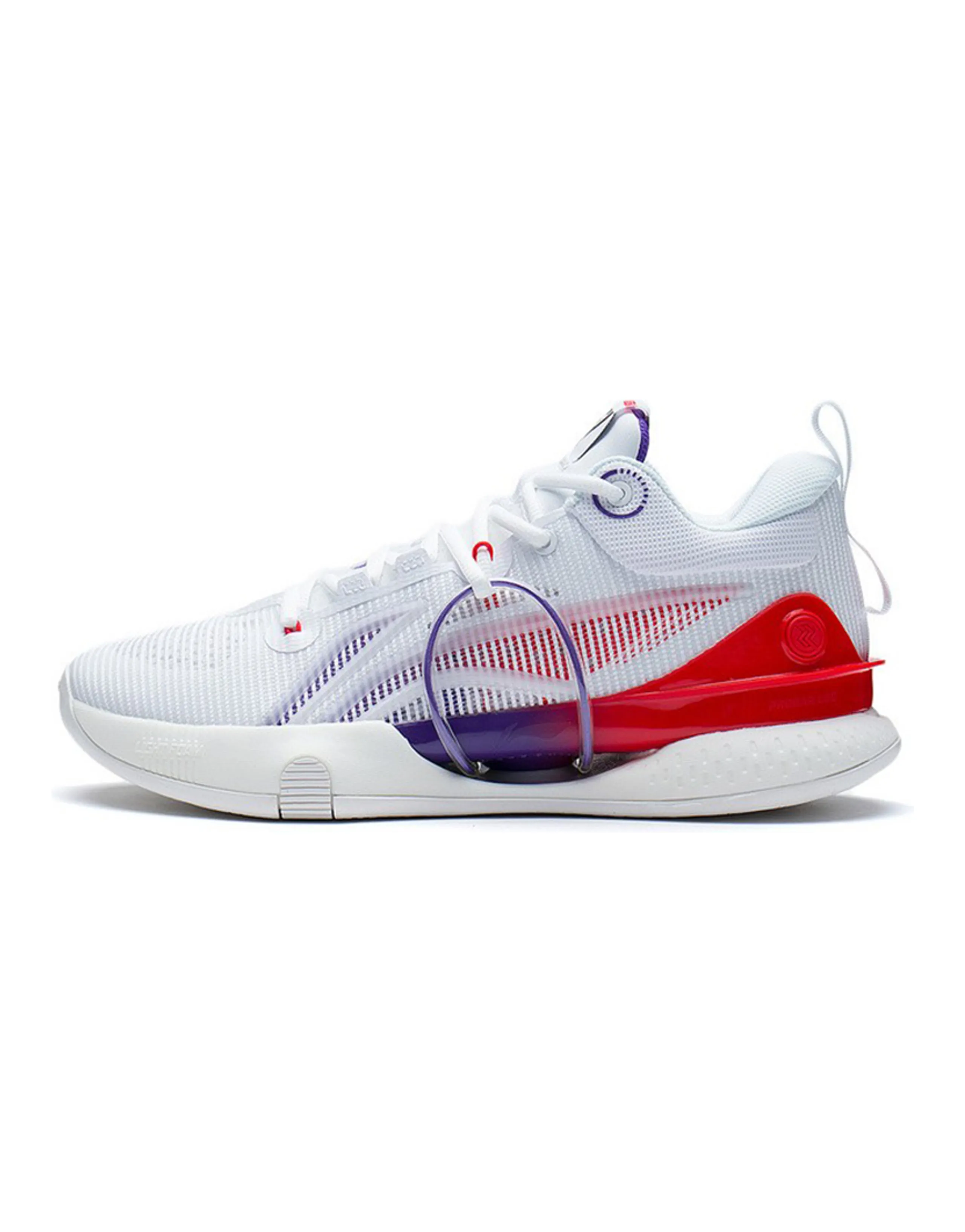 LINING Speed 8 Basketball Shoes Men Low-Top Standard White