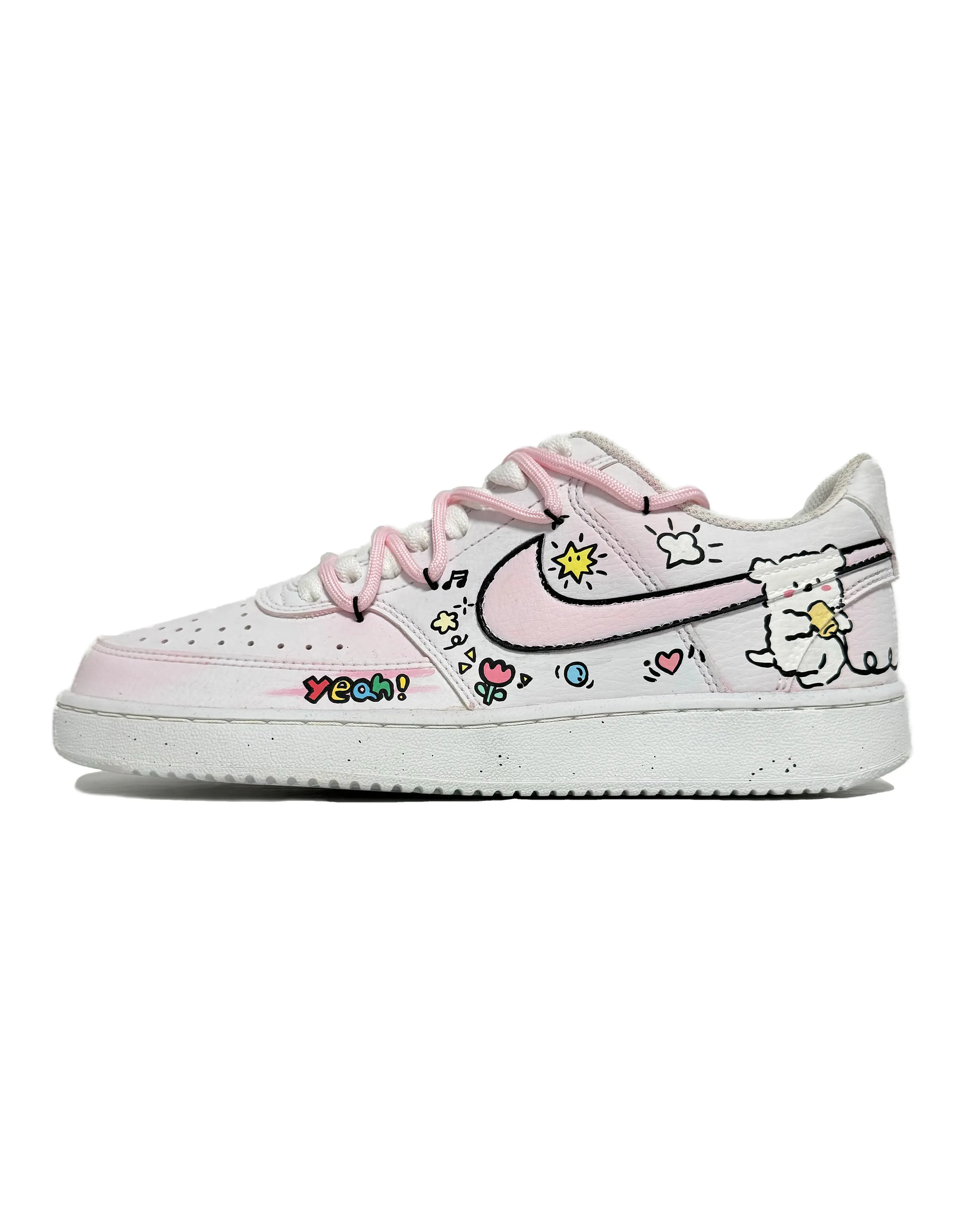 Nike Court Vision 1 Love's Amplifier Low-Top Men's Women's Pink White