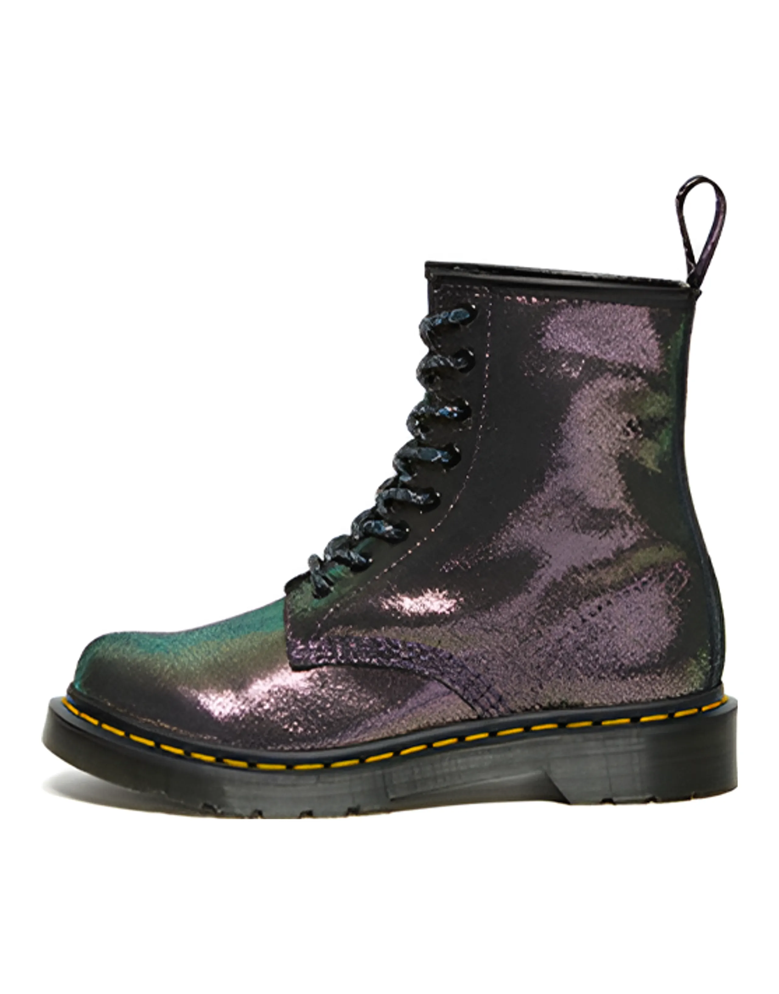 Dr.Martens 1460 Disco Iridescent Suede Lace Up Boots 'Purple' Women's