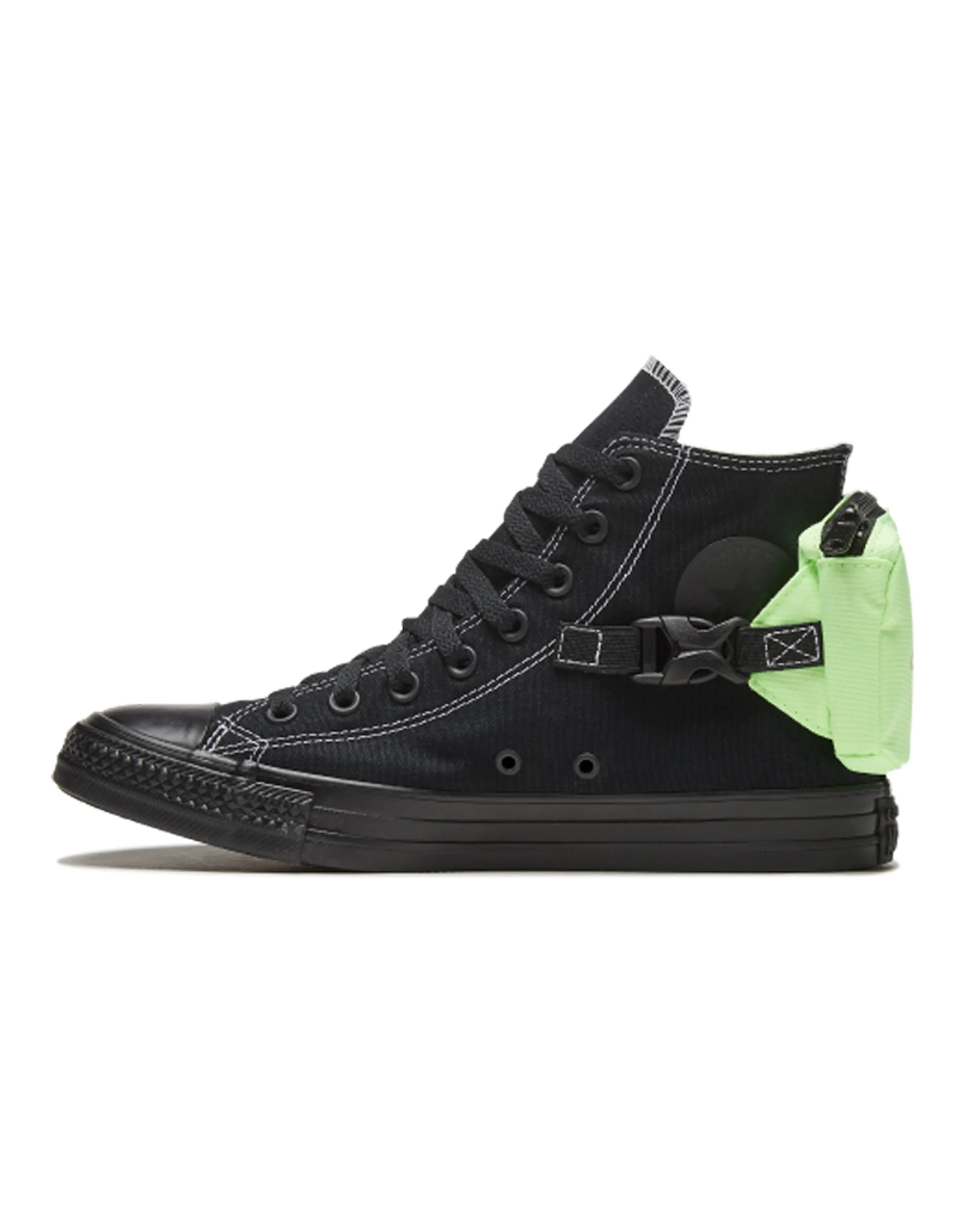 Chuck Taylor All Star Converse Buckle Up High 'Black Ghost Green'