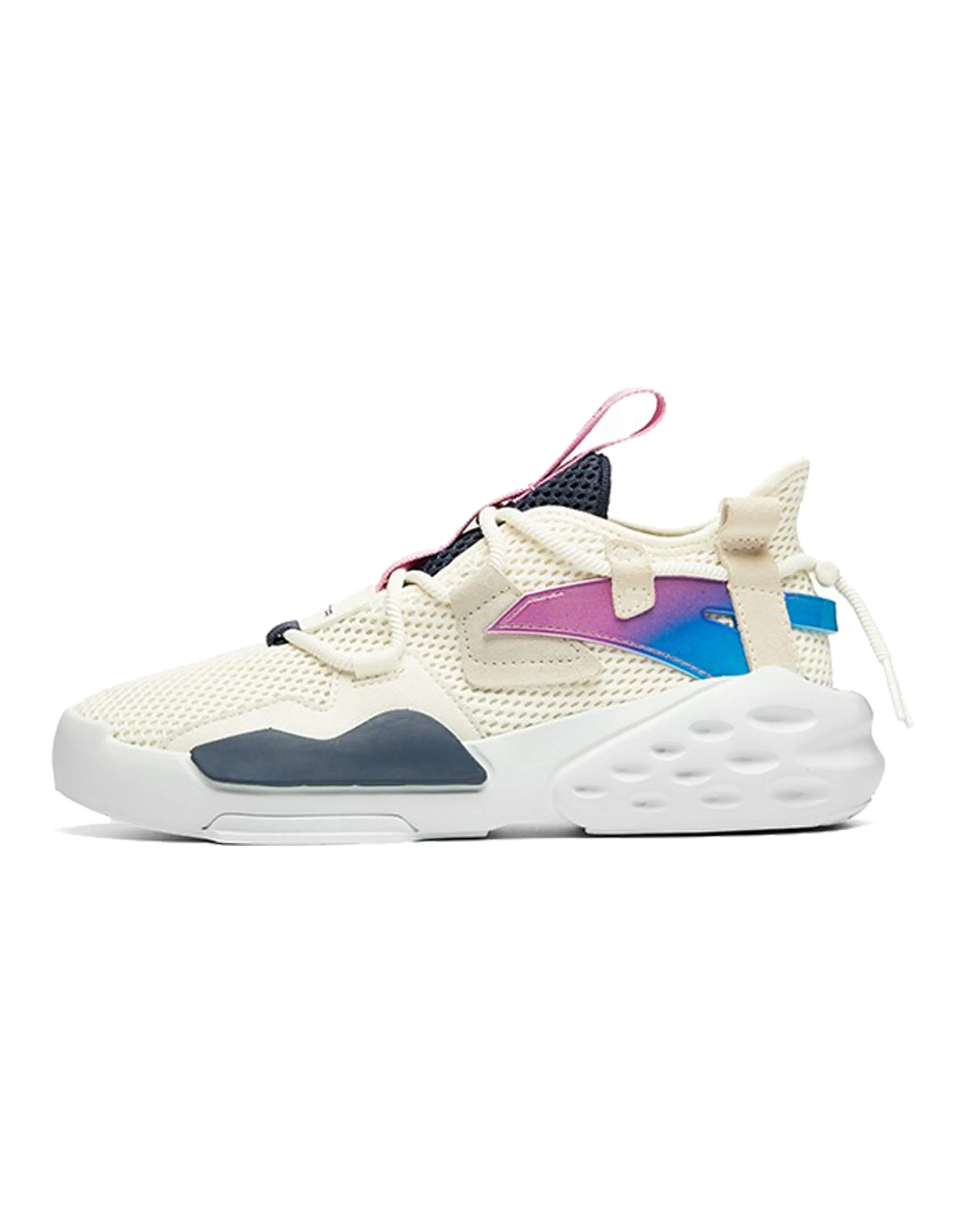 ANTA Bastard Casual Shoes Women's Low-Top White Blue