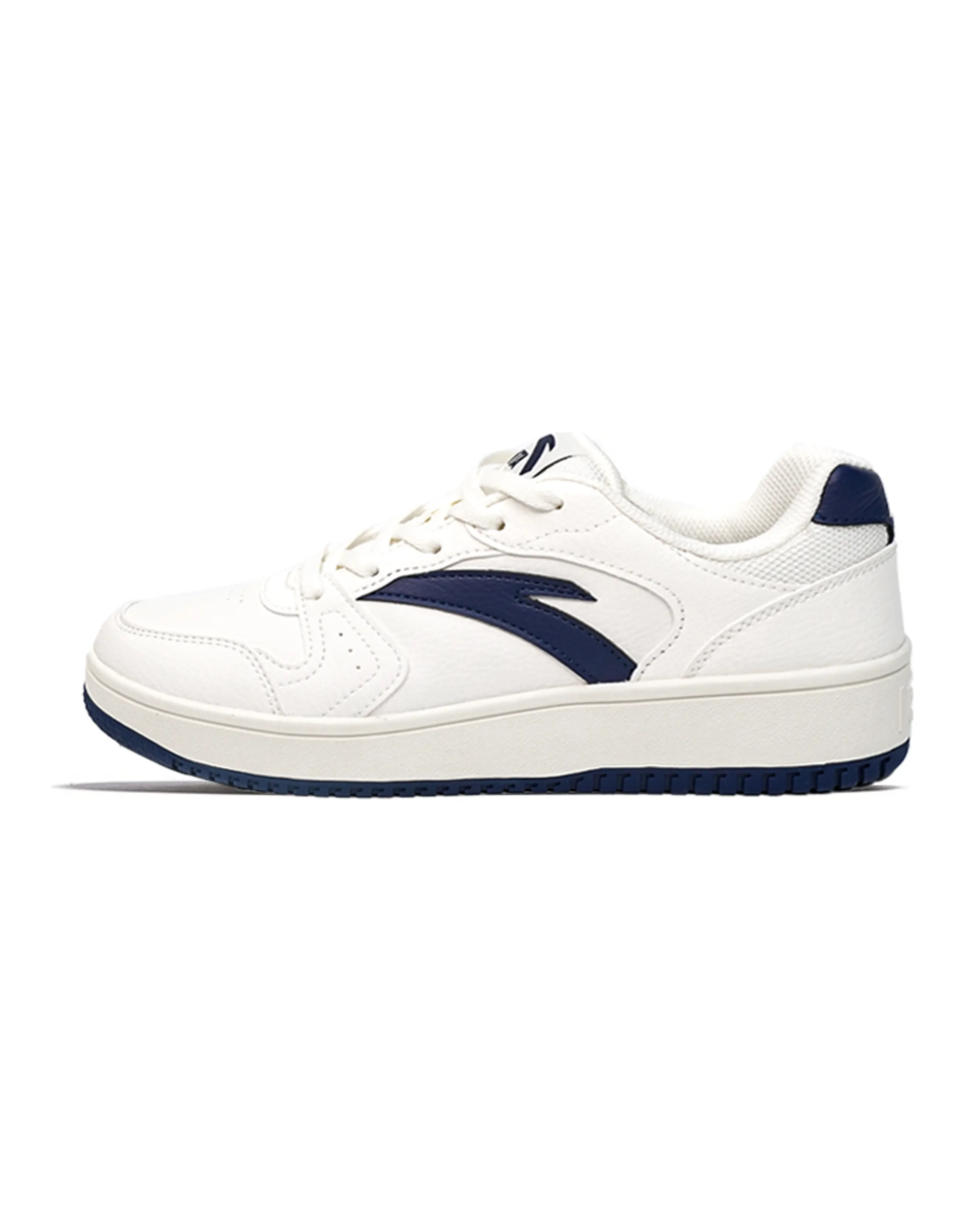 Anta 'Original Year' Minimalist Versatile Slip-Resistant Wear-Resistant Low-Top Skate Shoes Women's White Blue