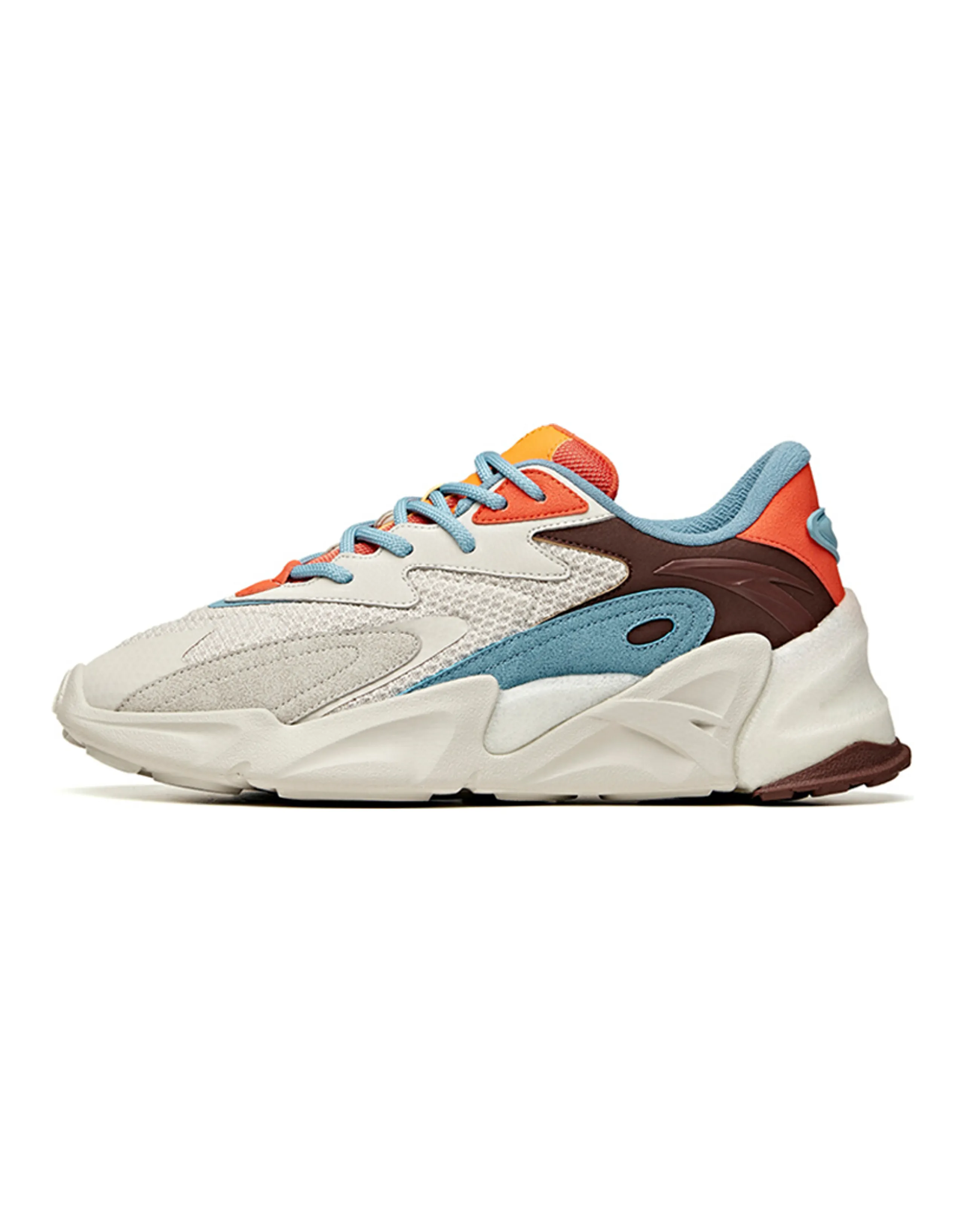 ANTA Pulse Casual Shoes Men Low-Top One Gray/Caramel Orange