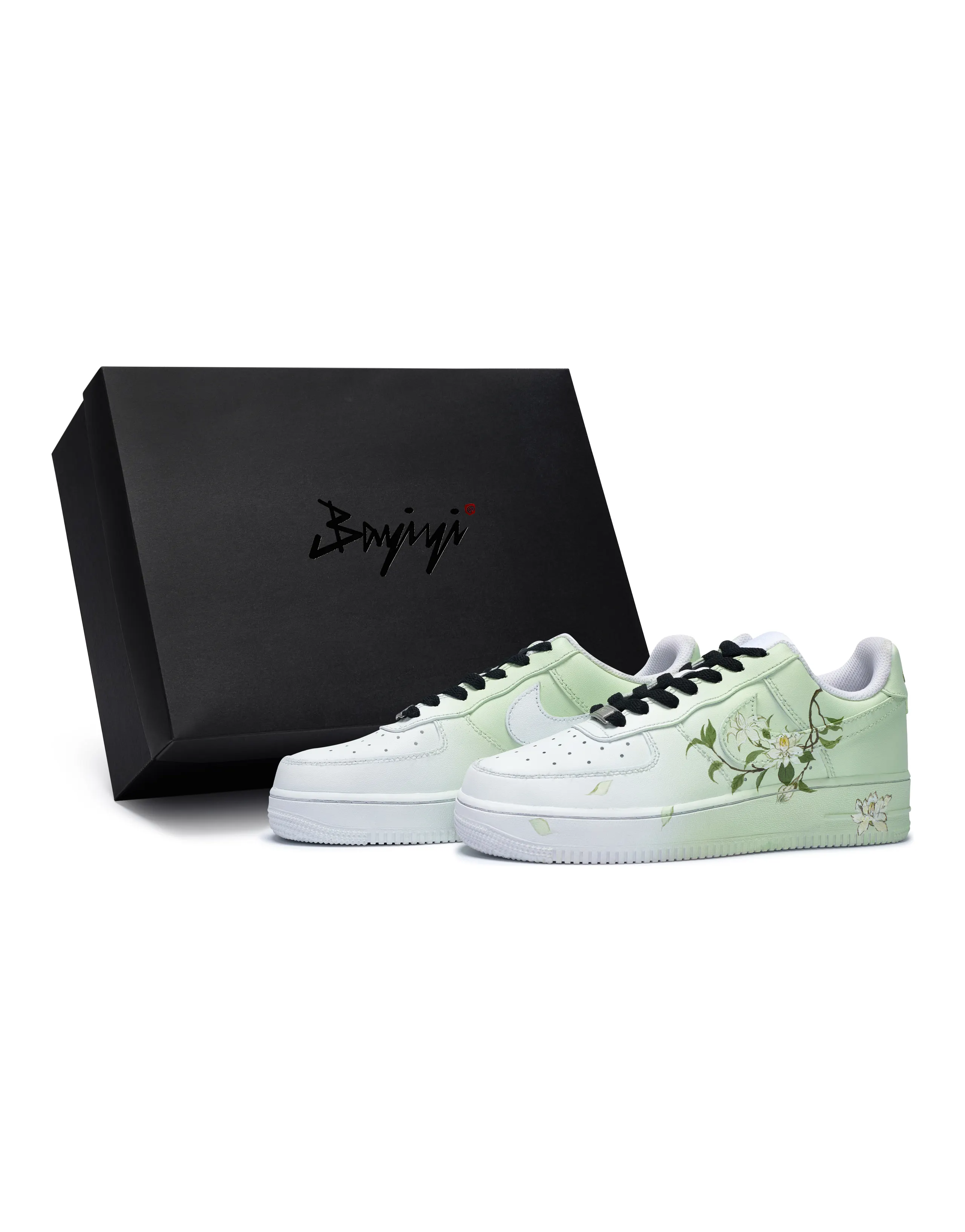 Nike Air Force 1 Skateboard Shoes Women's Low-Top White/Green