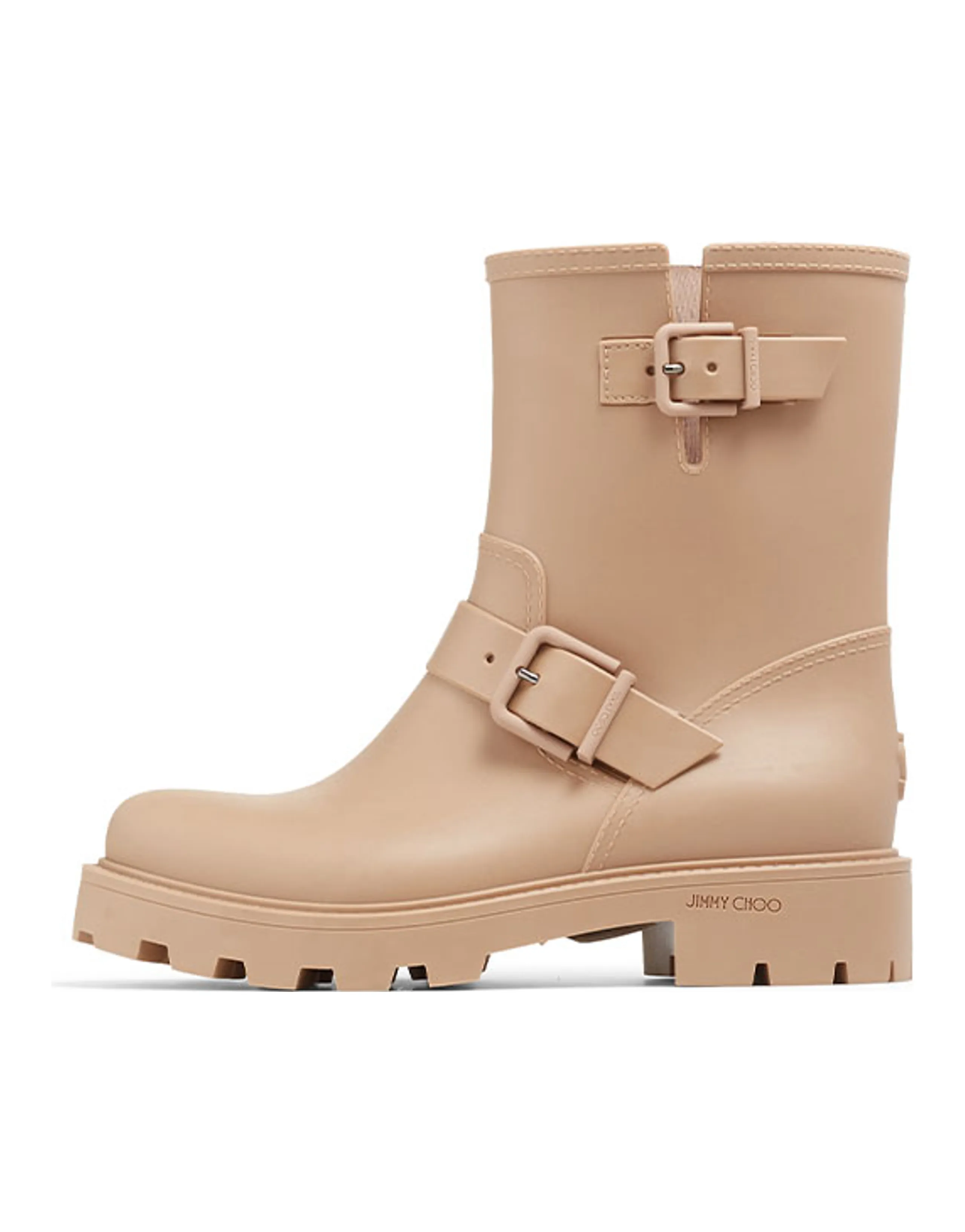 Jimmy Choo Yael Flat Biodegradable Rubber Rain Boots