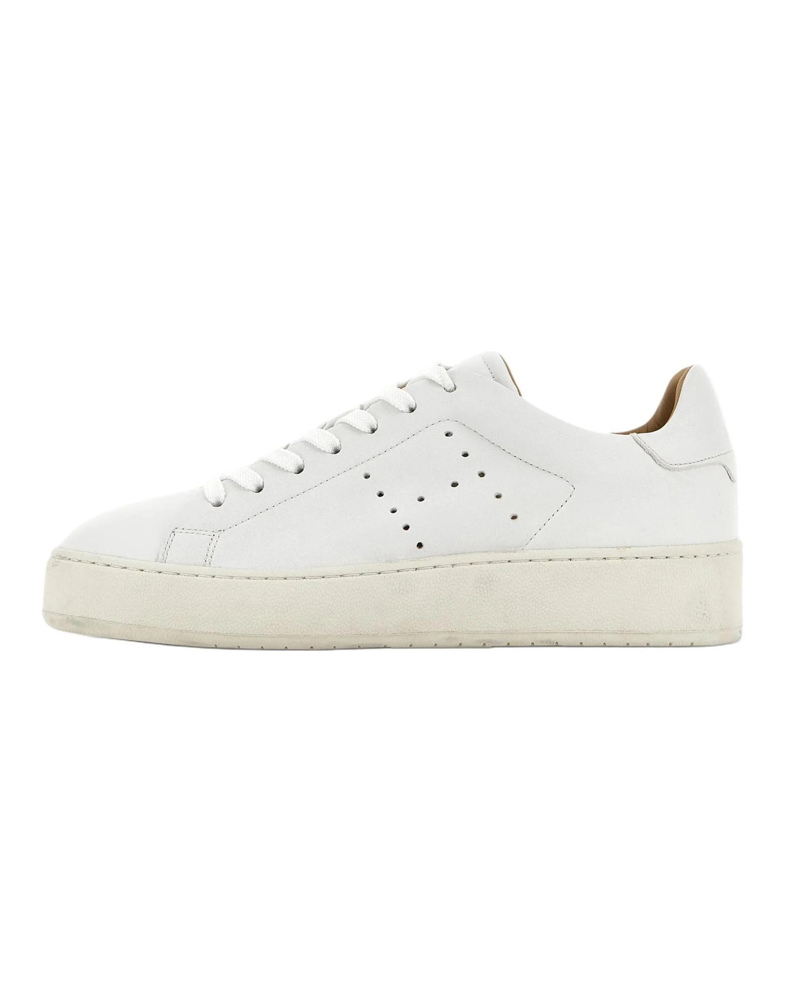 HOGAN H672 Leather Low-Top Sneakers 3cm Women's White
