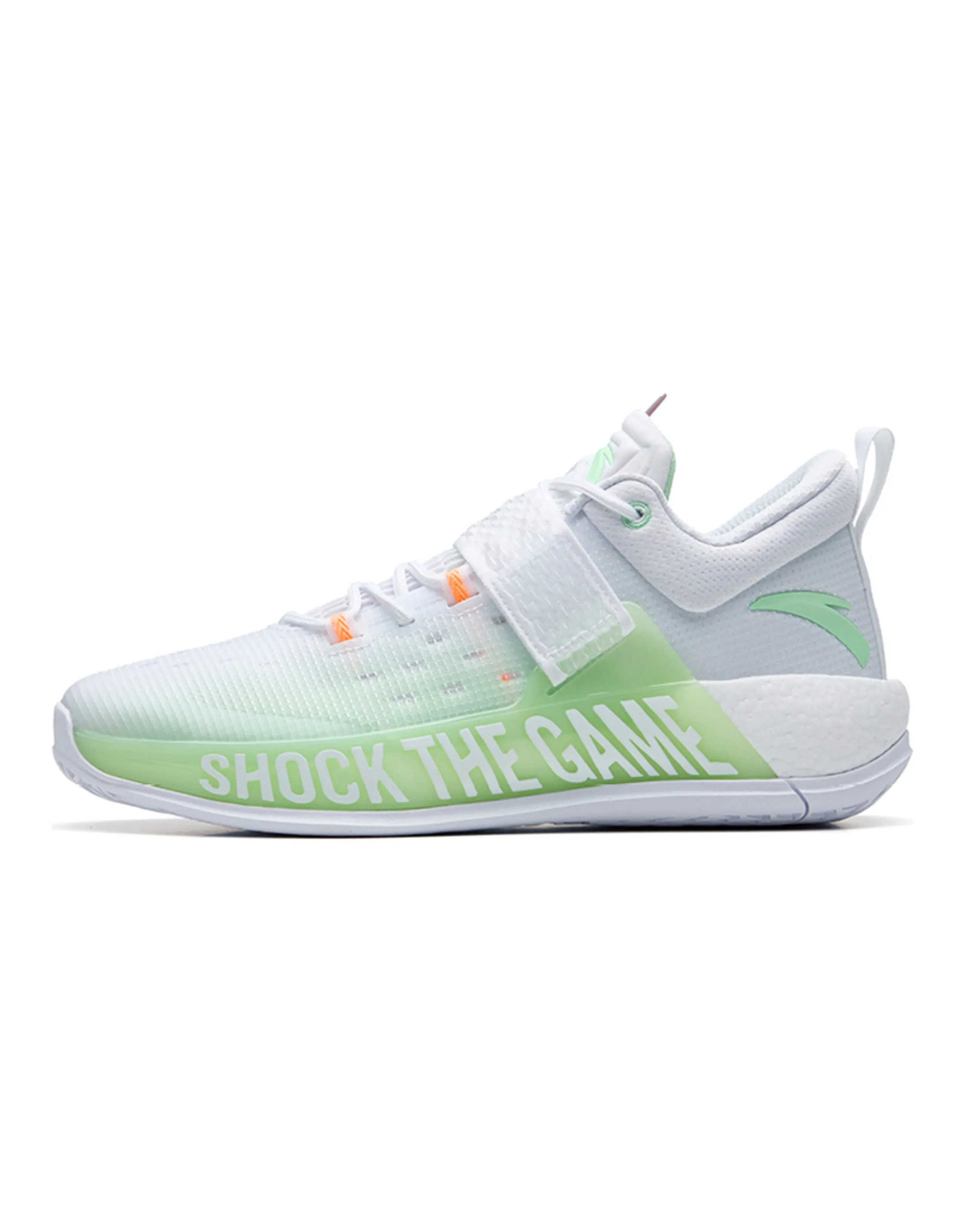 ANTA Hengsao4 Basketball Shoes Men Low-Top Ivory White/Green