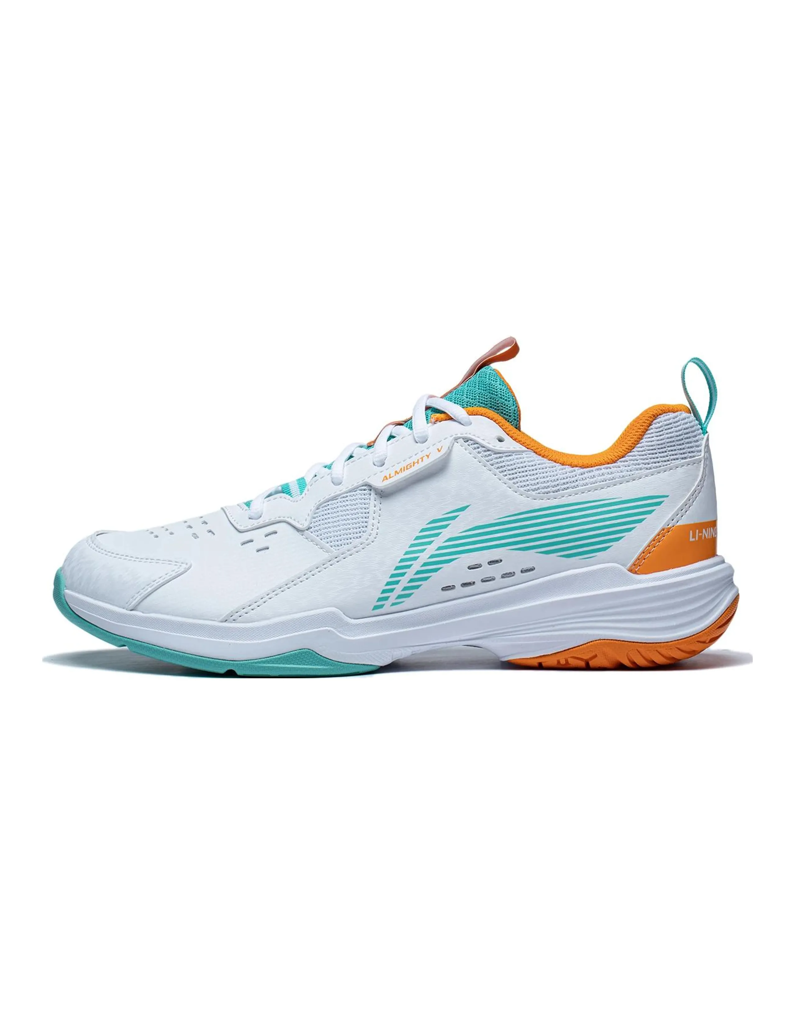 LINING Ace Badminton Shoes Unisex Low-Top White/Green/Orange